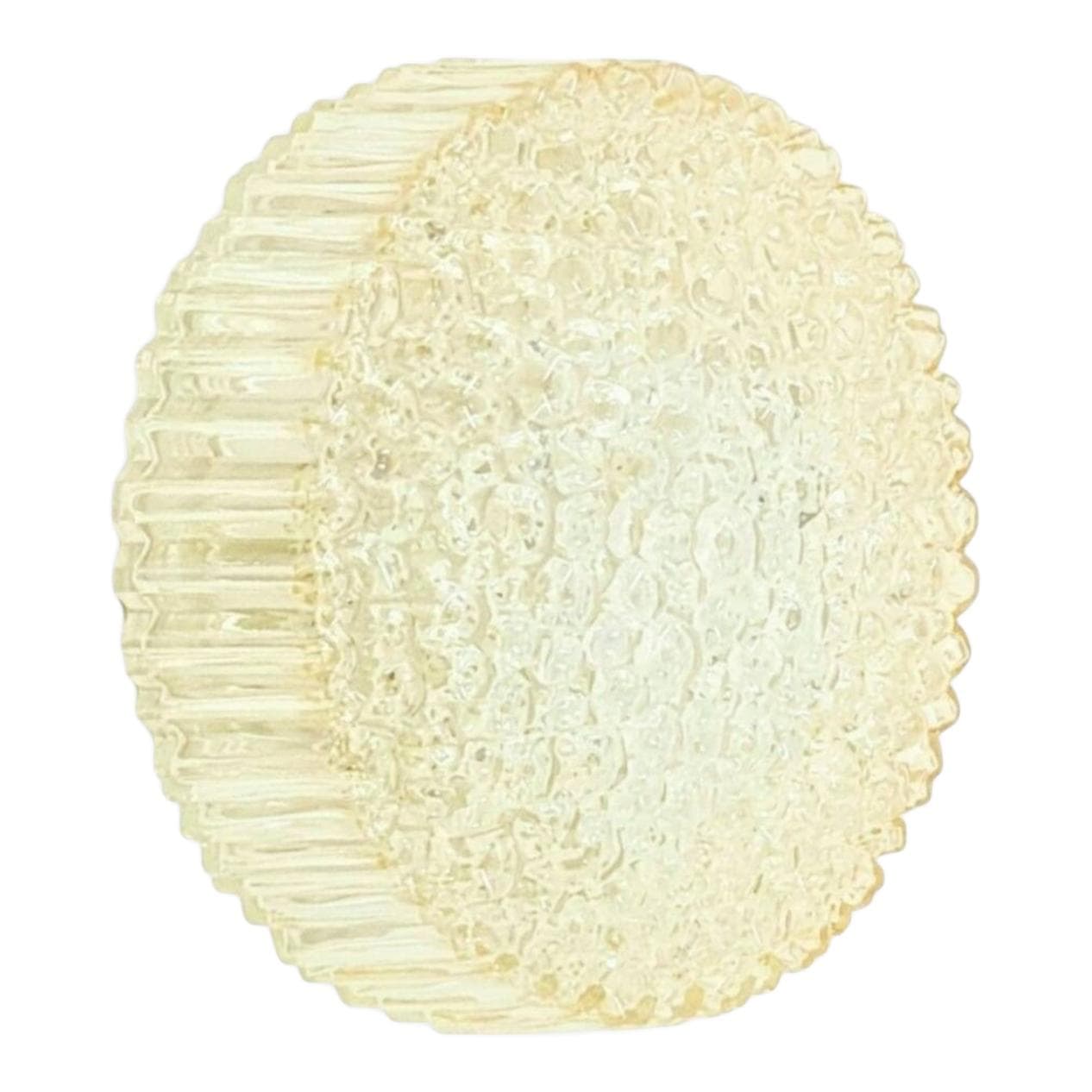 Lampa ścienna Bubble, szkło kryształowe złoty transparentny, proj. H. Tynell, Limburg, Niemcy, lata 60.