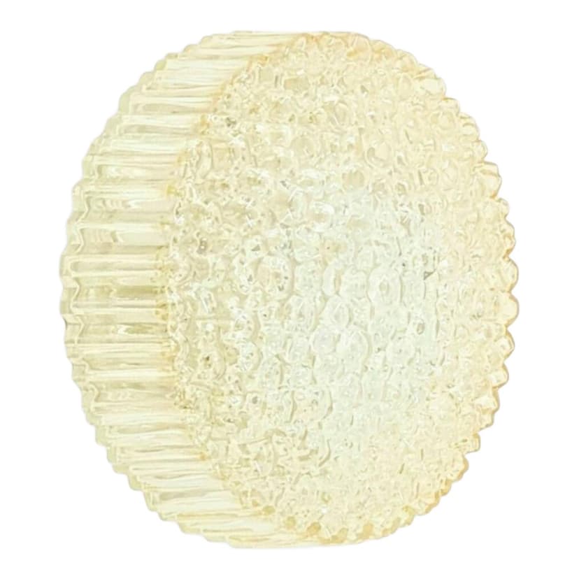 Lampa ścienna Bubble, szkło kryształowe złoty transparentny, proj. H. Tynell, Limburg, Niemcy, lata 60.