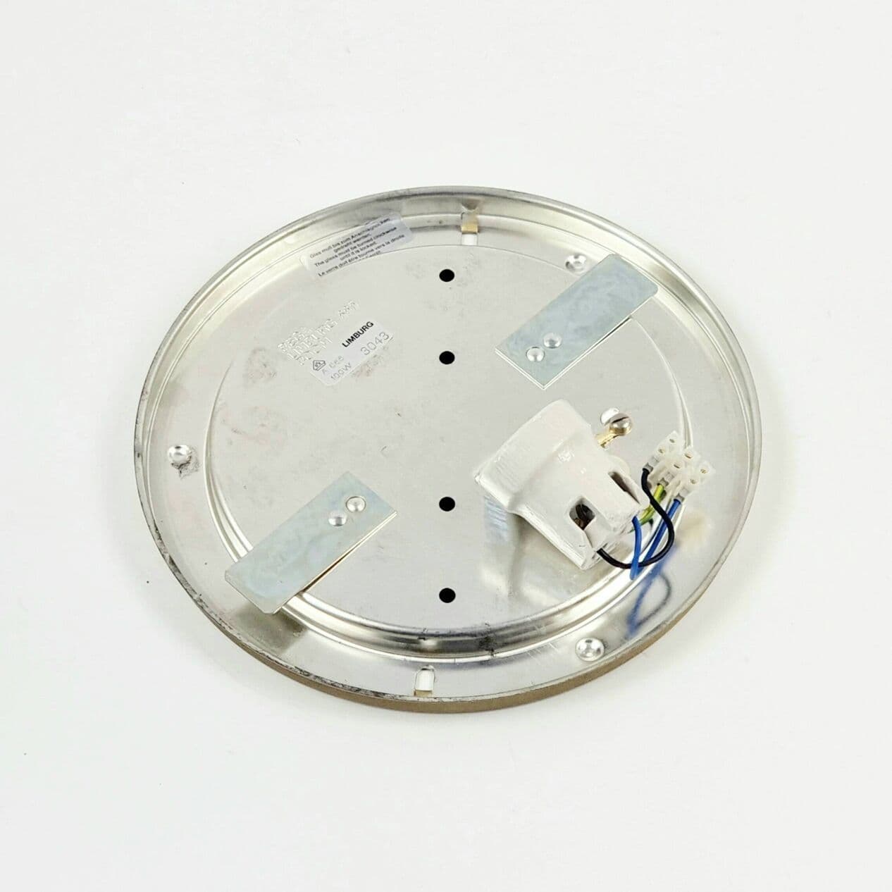 Lampa ścienna Bubble, szkło kryształowe złoty transparentny, proj. H. Tynell, Limburg, Niemcy, lata 60. - 294110