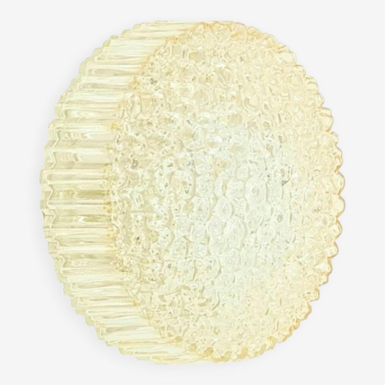Lampa ścienna Bubble, szkło kryształowe złoty transparentny, proj. H. Tynell, Limburg, Niemcy, lata 60. - 294102