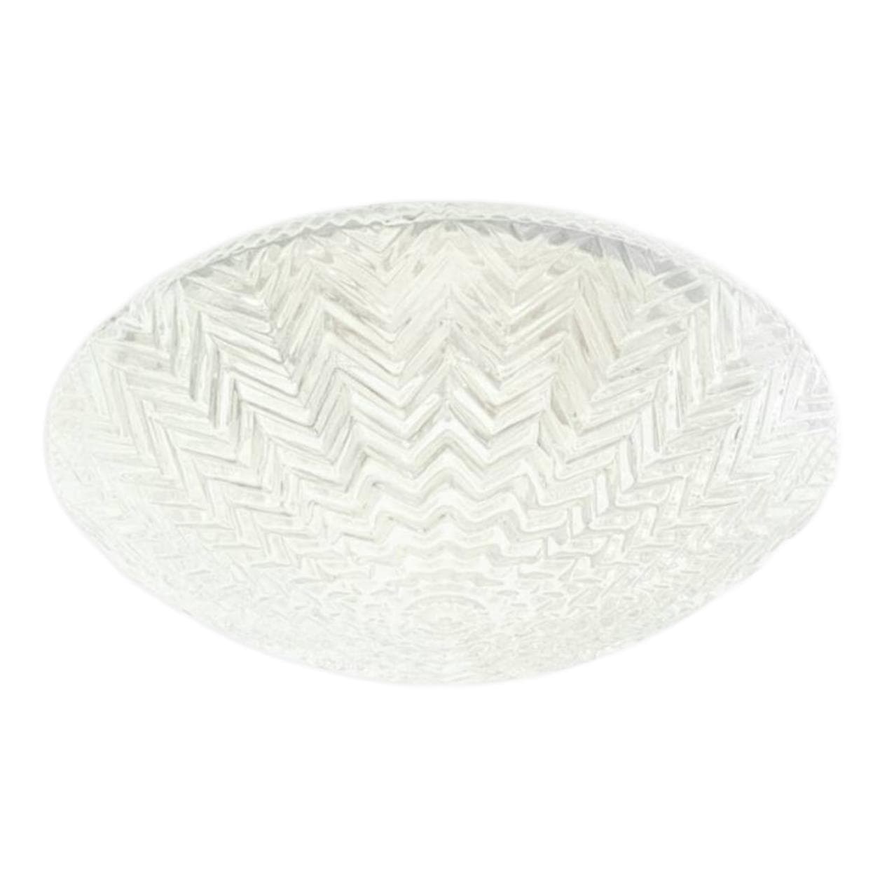 Lampa sufitowa, szkło transparentne, chrom, Limburg, Niemcy, lata 70.