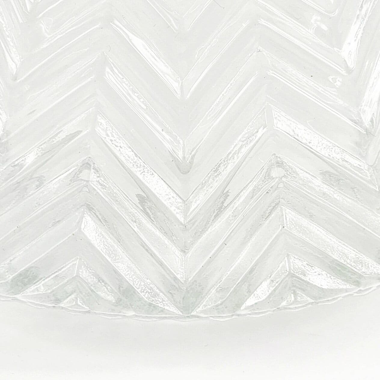 Lampa sufitowa, szkło transparentne, chrom, Limburg, Niemcy, lata 70. - 294094