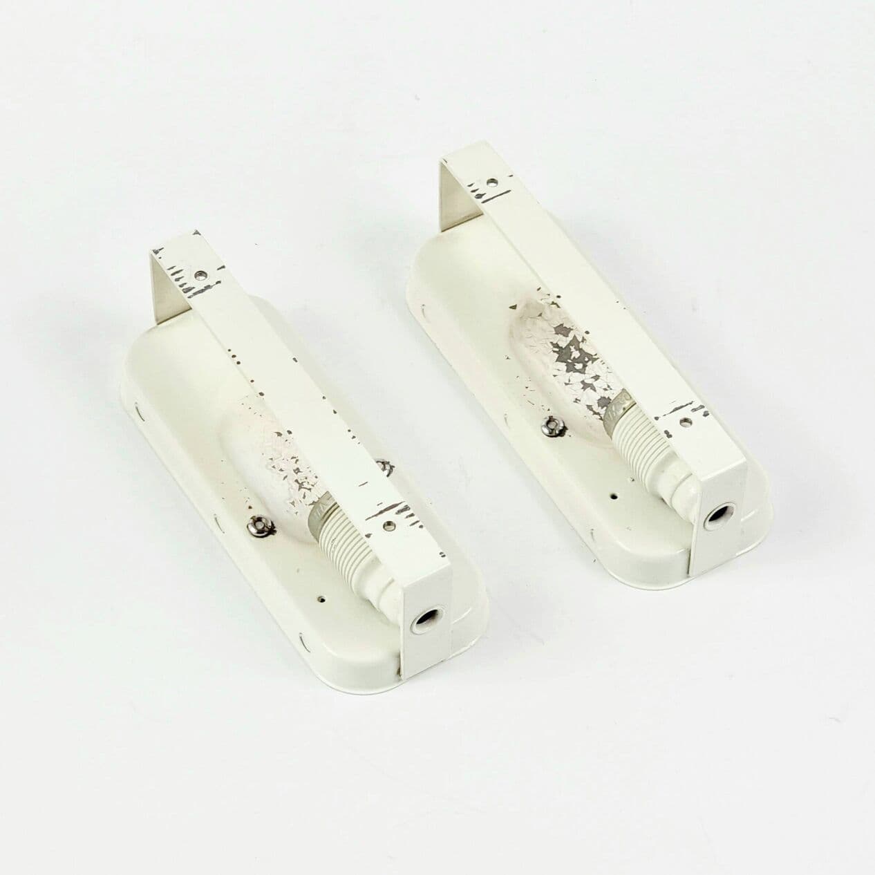 Para kinkietów, szkło kryształowe transparentne, chrom, Kaiser Leuchten, Niemcy, lata 60. - 294532