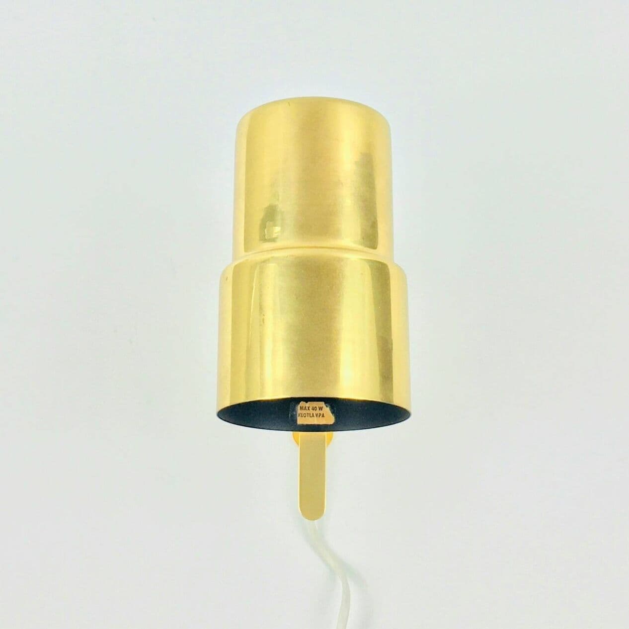 Para kinkietów model V 324, mosiądz, proj. H.-A. Jakobsson, Szwecja, lata 60. - 294505