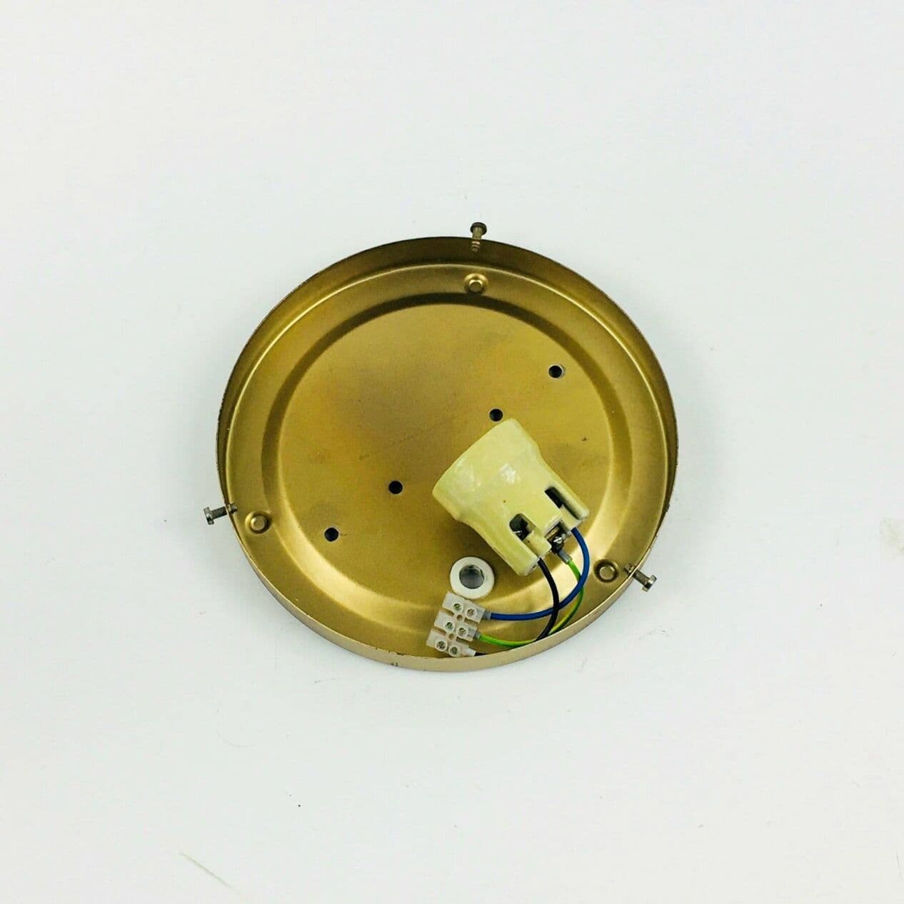 Lampa ścienna Bubble, szkło złote, proj. H. Tynell, Limburg, Niemcy, lata 70. - 294490