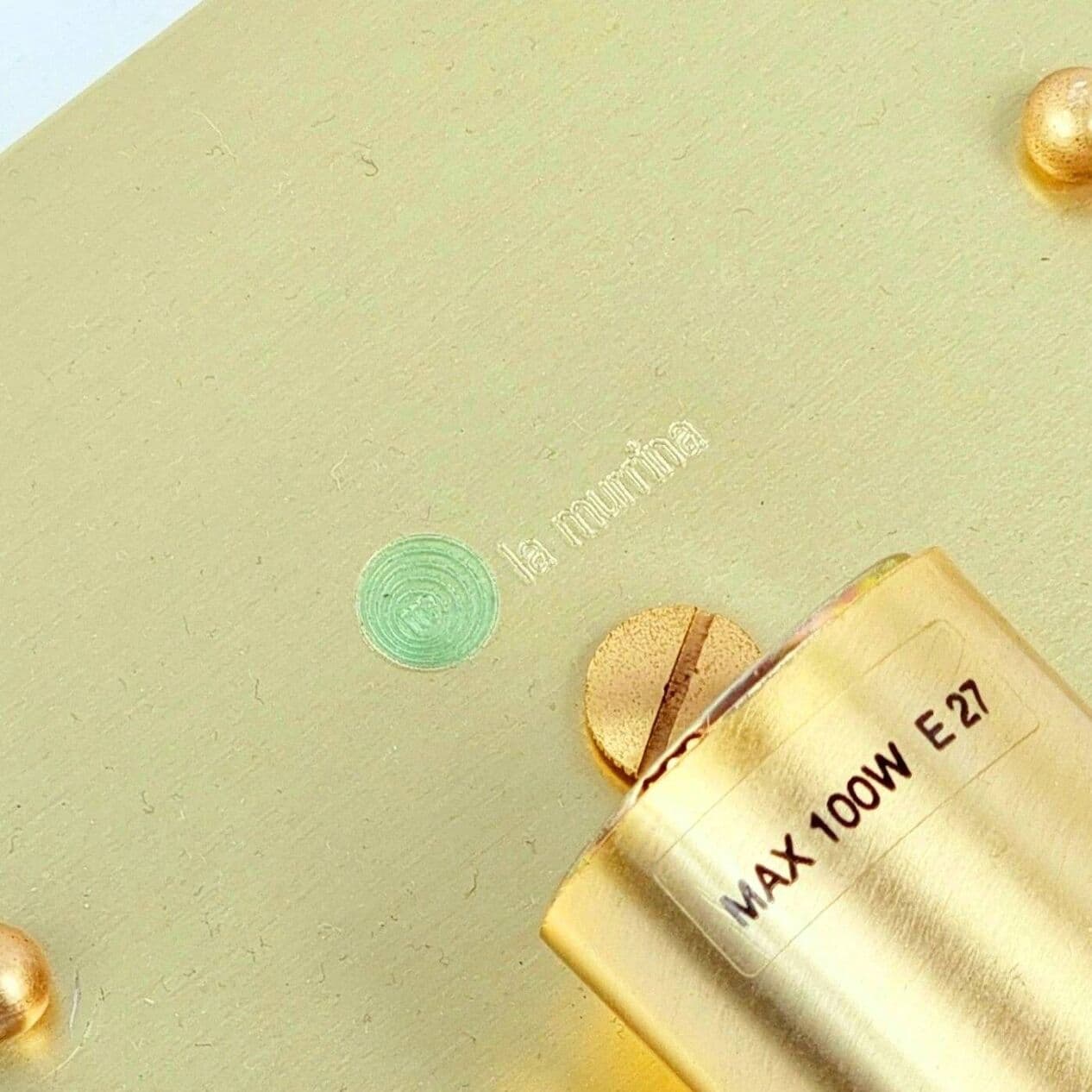 Para kinkietów ściennych La Murrina Murano, szkło niebieskie transparentne, mosiądz złoty, Włochy, lata 80. - 294482