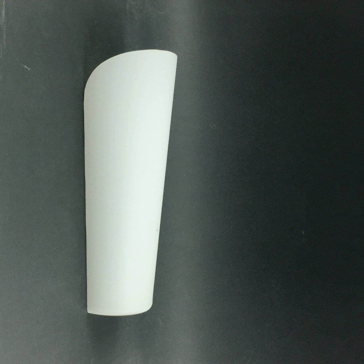 Wall lamp Magna, white opaline glass, metal, by W. Wagenfeld, Peill & Putzler, Germany, 1960s. - 294371