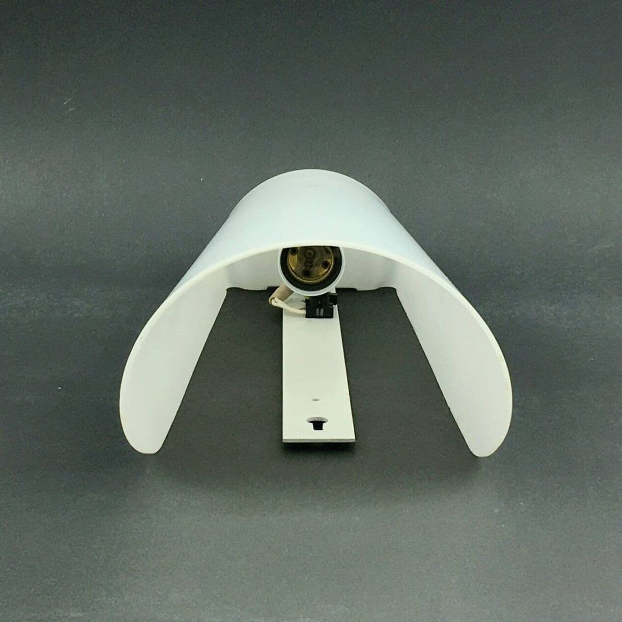 Wall lamp Magna, white opaline glass, metal, by W. Wagenfeld, Peill & Putzler, Germany, 1960s. - 294377