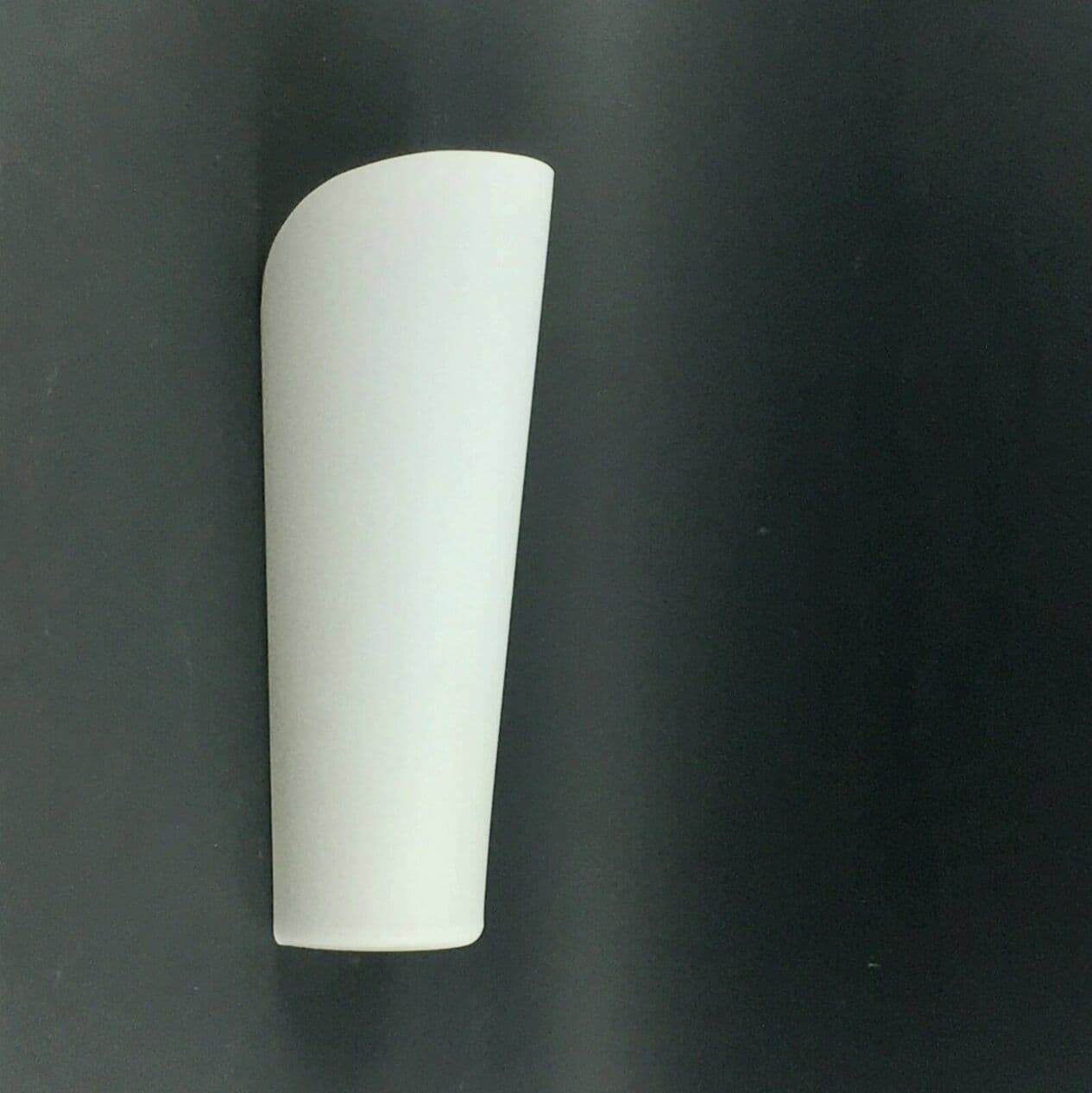 Pair of wall lamps Magna, white opaline glass, metal, by W. Wagenfeld, Peill & Putzler, Germany, 1960s. - 294382