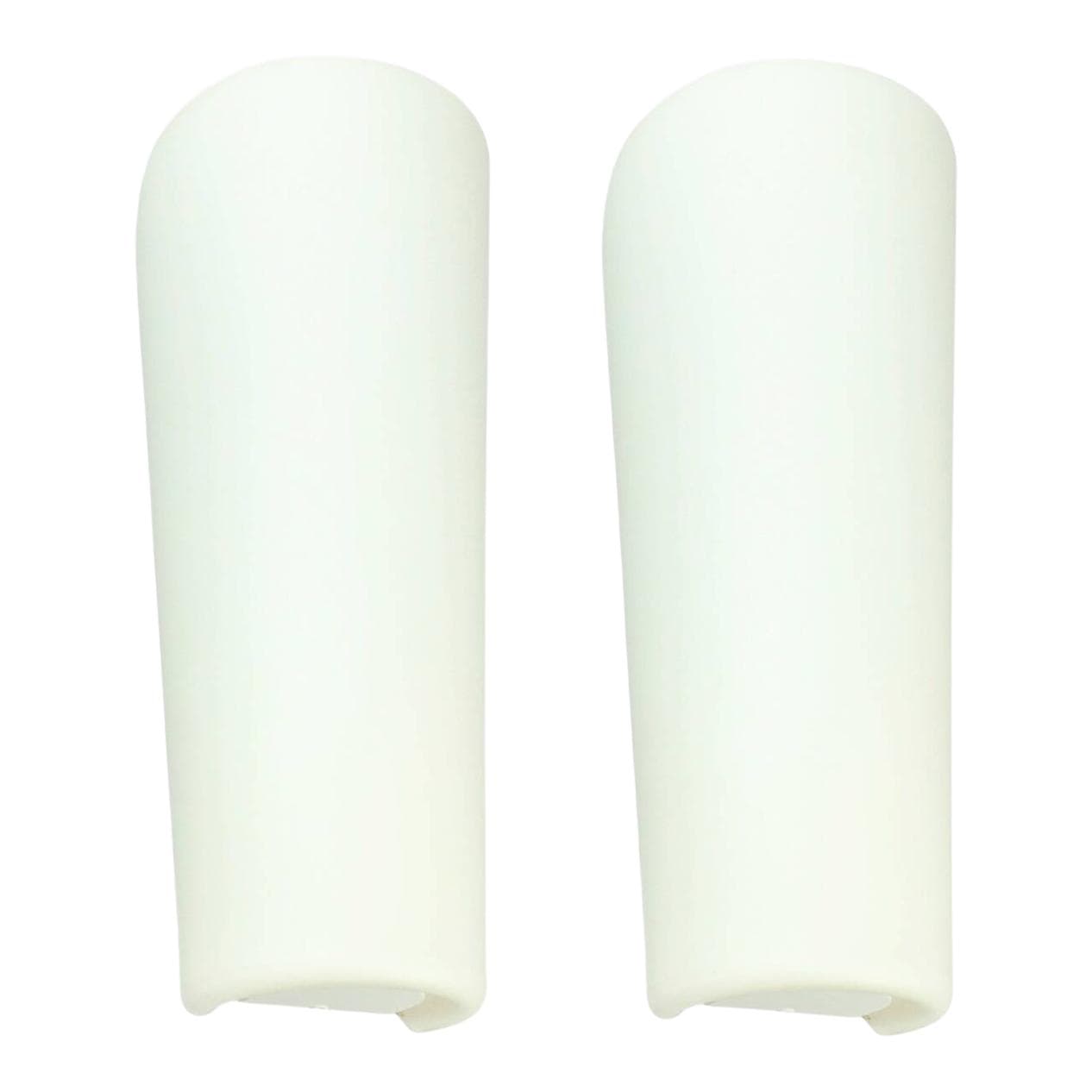 Pair of wall lamps Magna, white opaline glass, metal, by W. Wagenfeld, Peill & Putzler, Germany, 1960s.