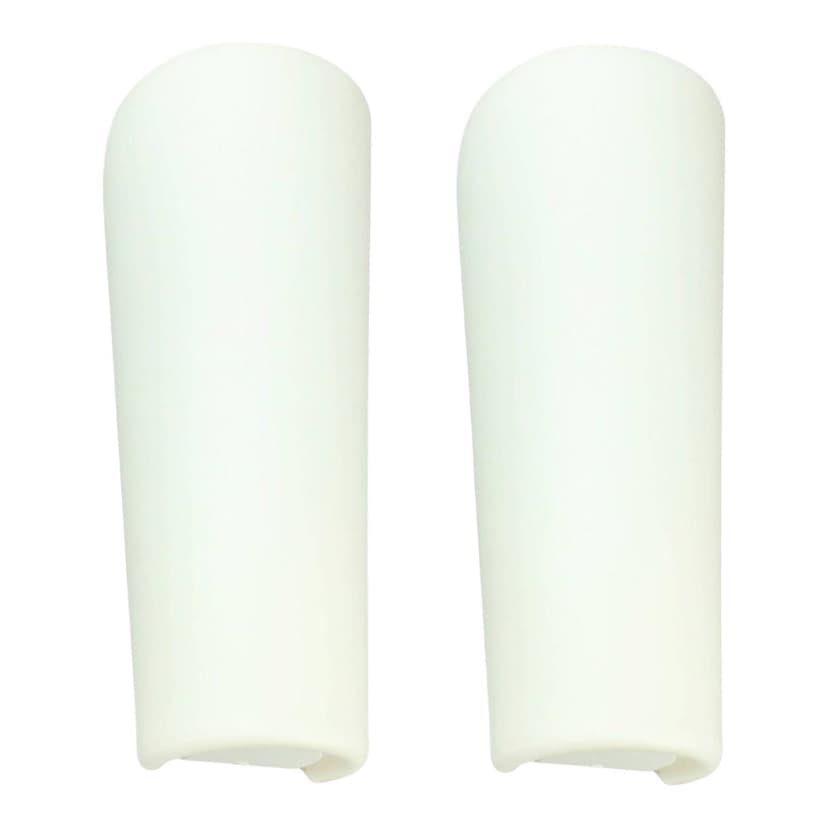 Pair of wall lamps Magna, white opaline glass, metal, by W. Wagenfeld, Peill & Putzler, Germany, 1960s.