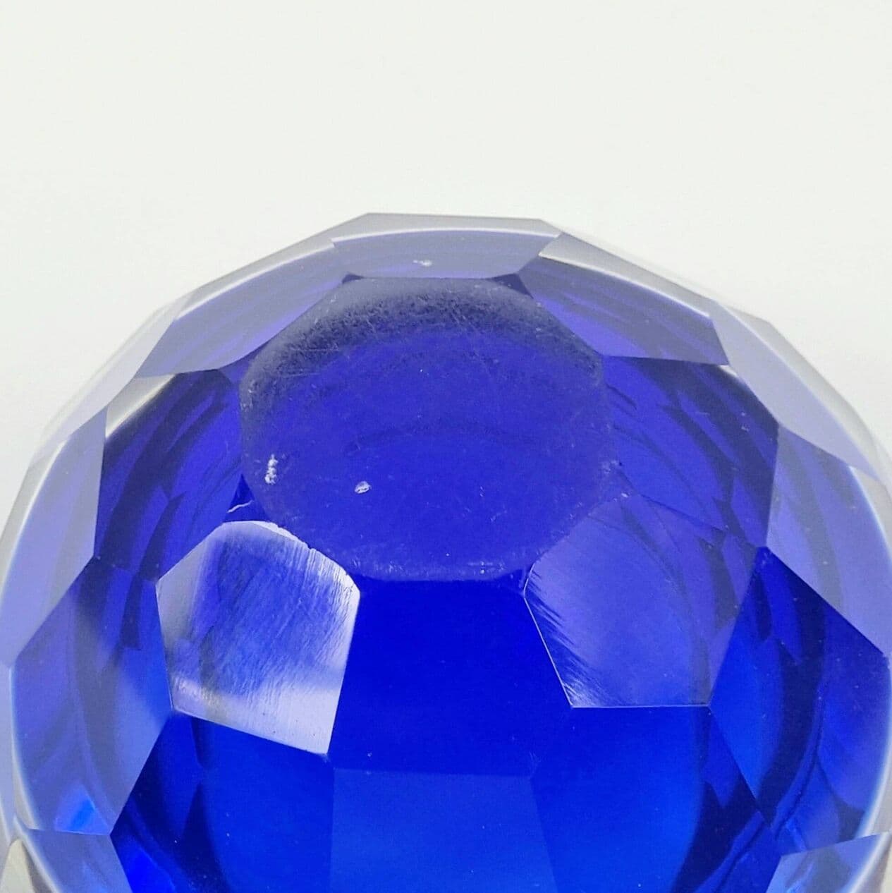 Bowl Sommerso Murano, blue, glass, Italy, 1970s. - 294614