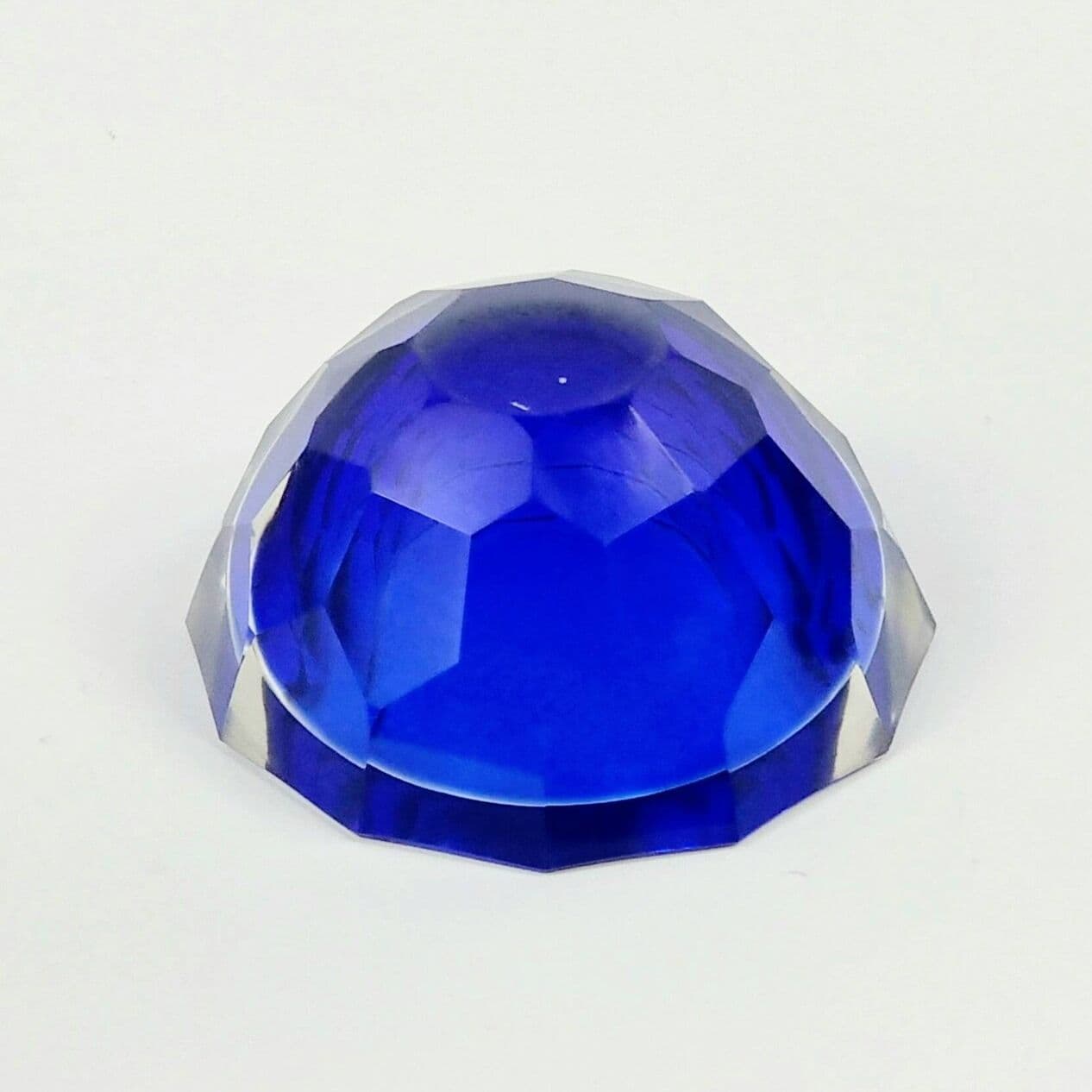 Bowl Sommerso Murano, blue, glass, Italy, 1970s. - 294613