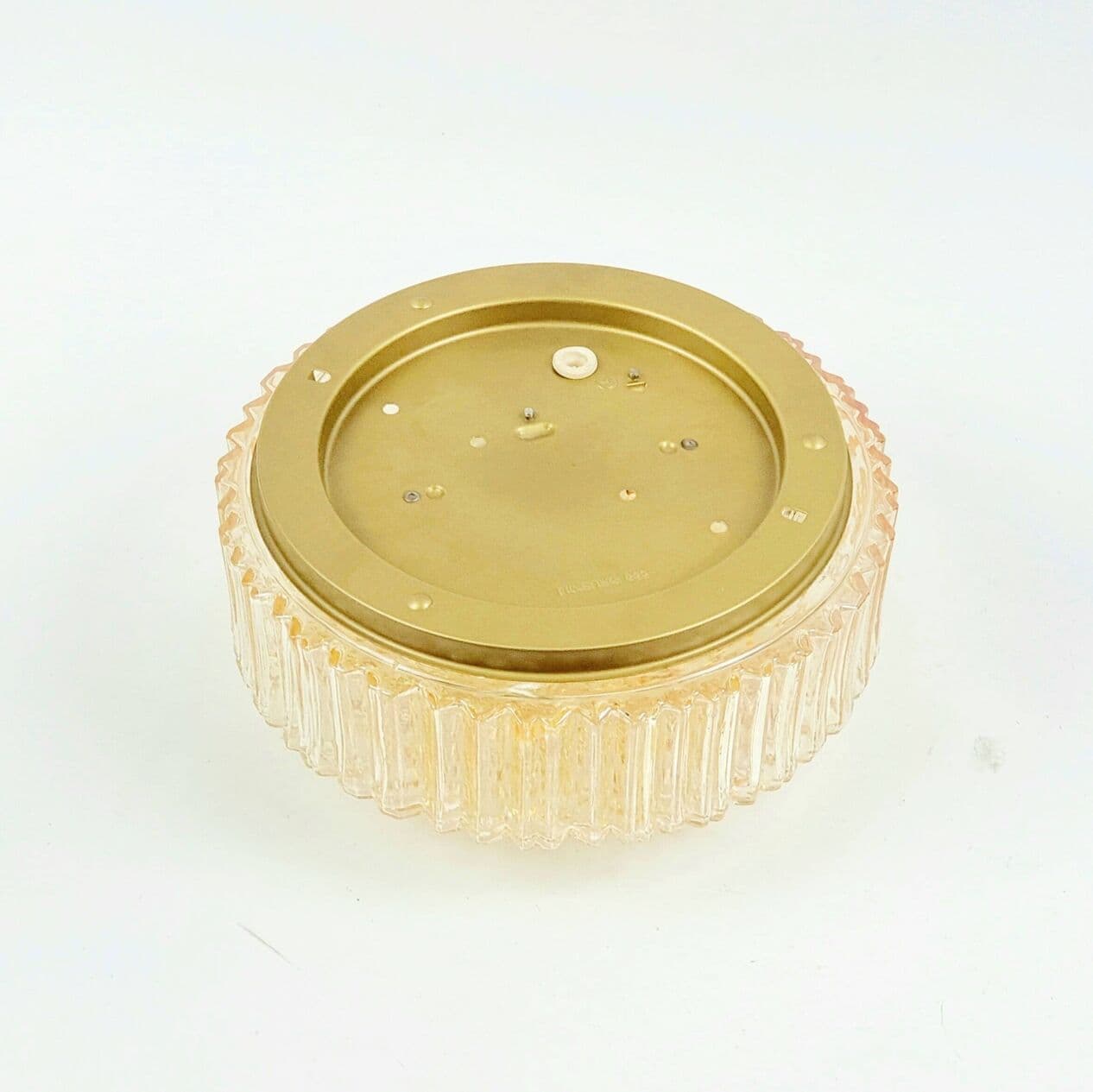 Lampa sufitowa Bubble, szkło złote, proj. H. Tynell, Limburg, Niemcy, lata 70. - 294595