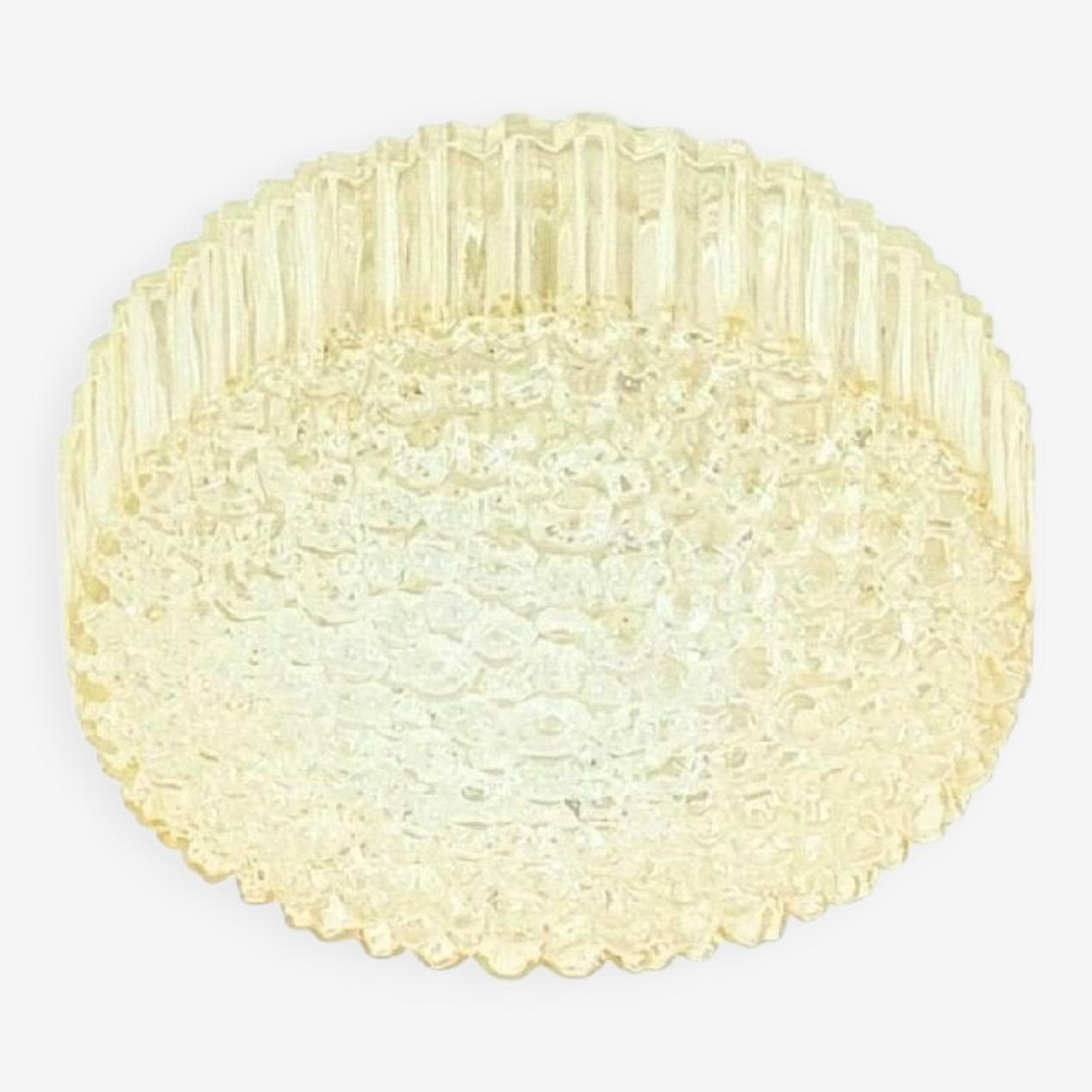 Lampa sufitowa Bubble, szkło złote, proj. H. Tynell, Limburg, Niemcy, lata 70. - 294588