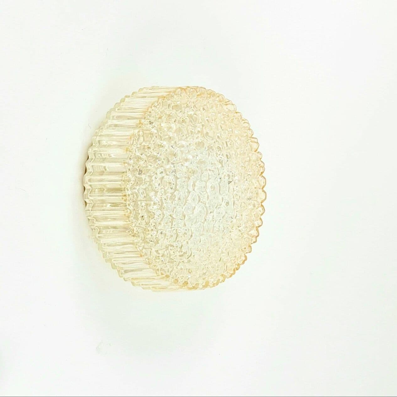 Lampa sufitowa Bubble, szkło złote, proj. H. Tynell, Limburg, Niemcy, lata 70. - 294590