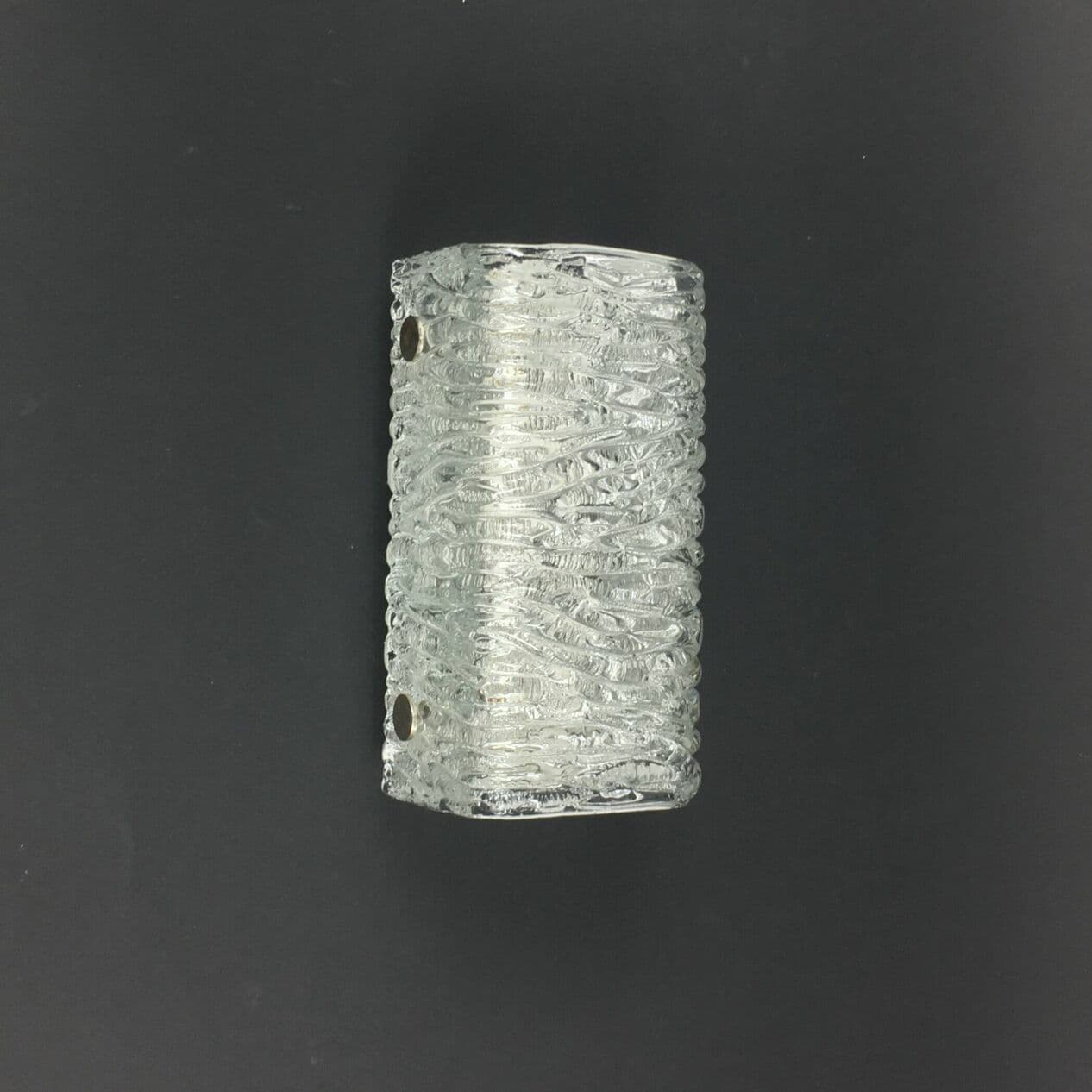 Kinkiet Ice Glass, szkło transparentne, Kaiser Leuchten, Niemcy, lata 60. - 294869