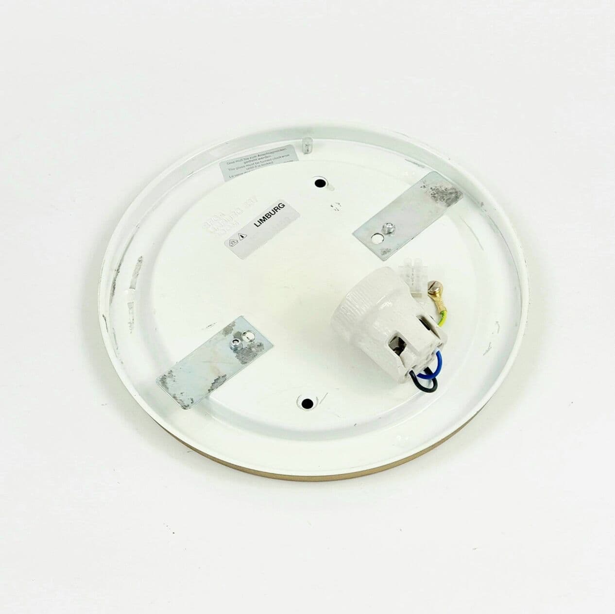 Lampa sufitowa Bubble, szkło transparentne, mosiądz złoty, proj. H. Tynell, Limburg, Niemcy, lata 60. - 294844