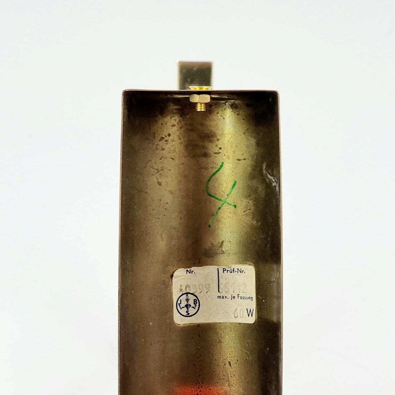 Kinkiet proj. Carl Fagerlund, szkło transparentne, mosiądz, Szwecja, lata 60. - 294833