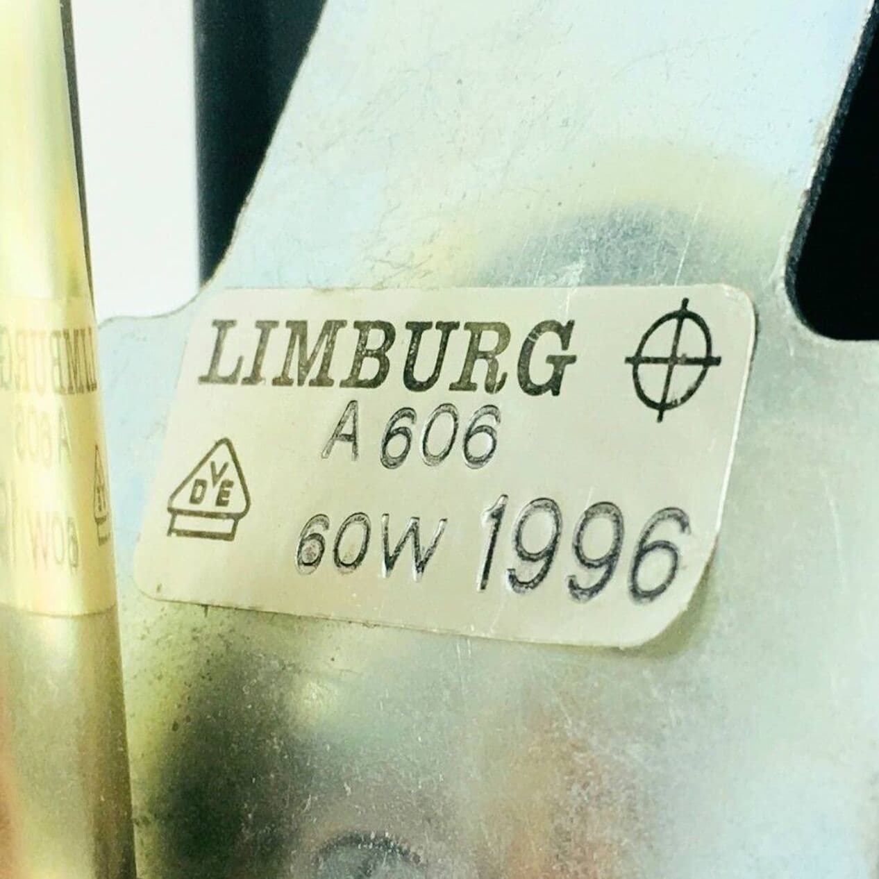 Para kinkietów Bubble, szkło bursztynowe, mosiądz, proj. H. Tynell, Limburg, Niemcy, lata 60. - 294780
