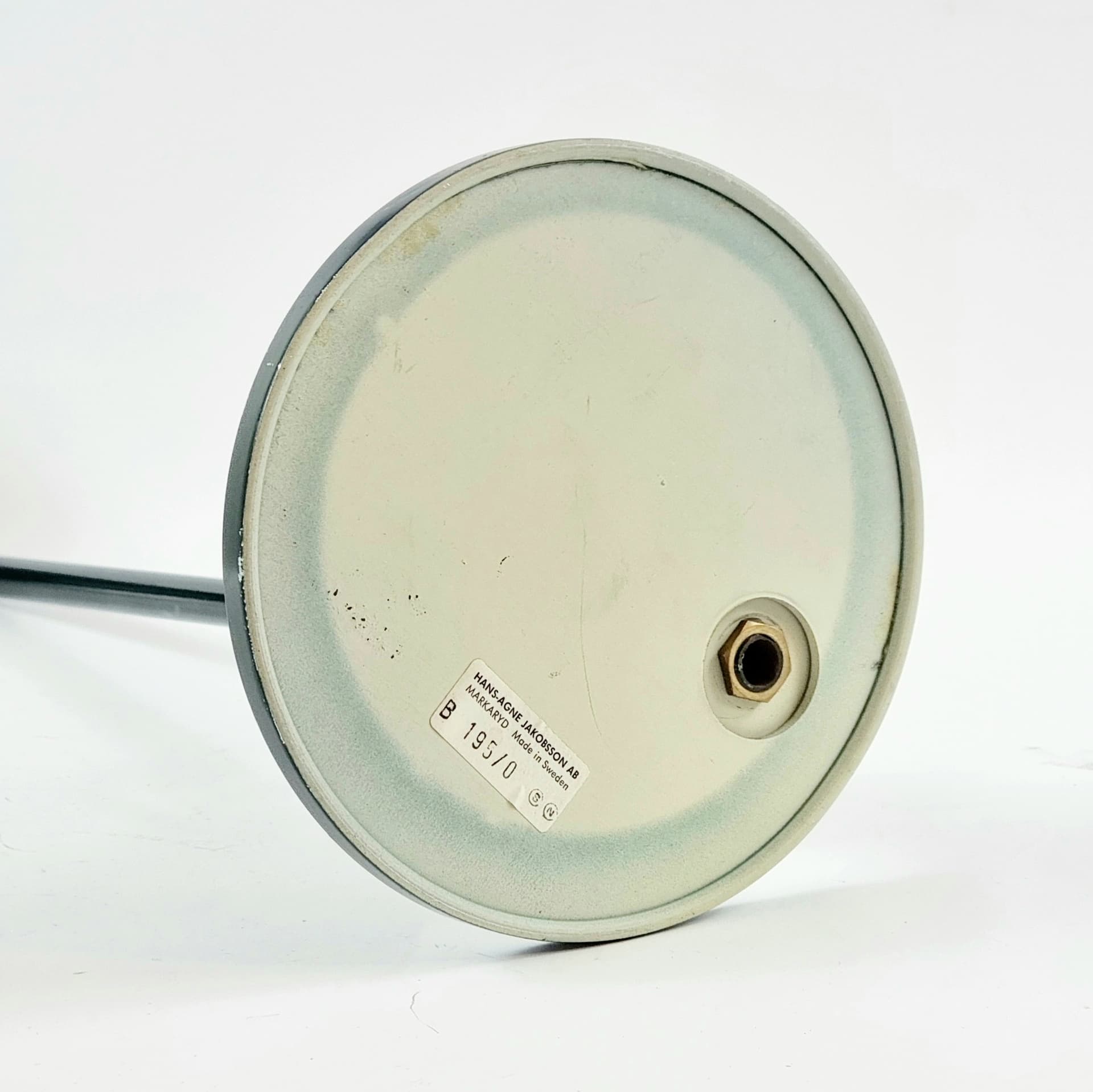 Lampa stołowa B195, metal ciemnozielony, proj. H.-A. Jakobsson, Szwecja, lata 60. - 299133