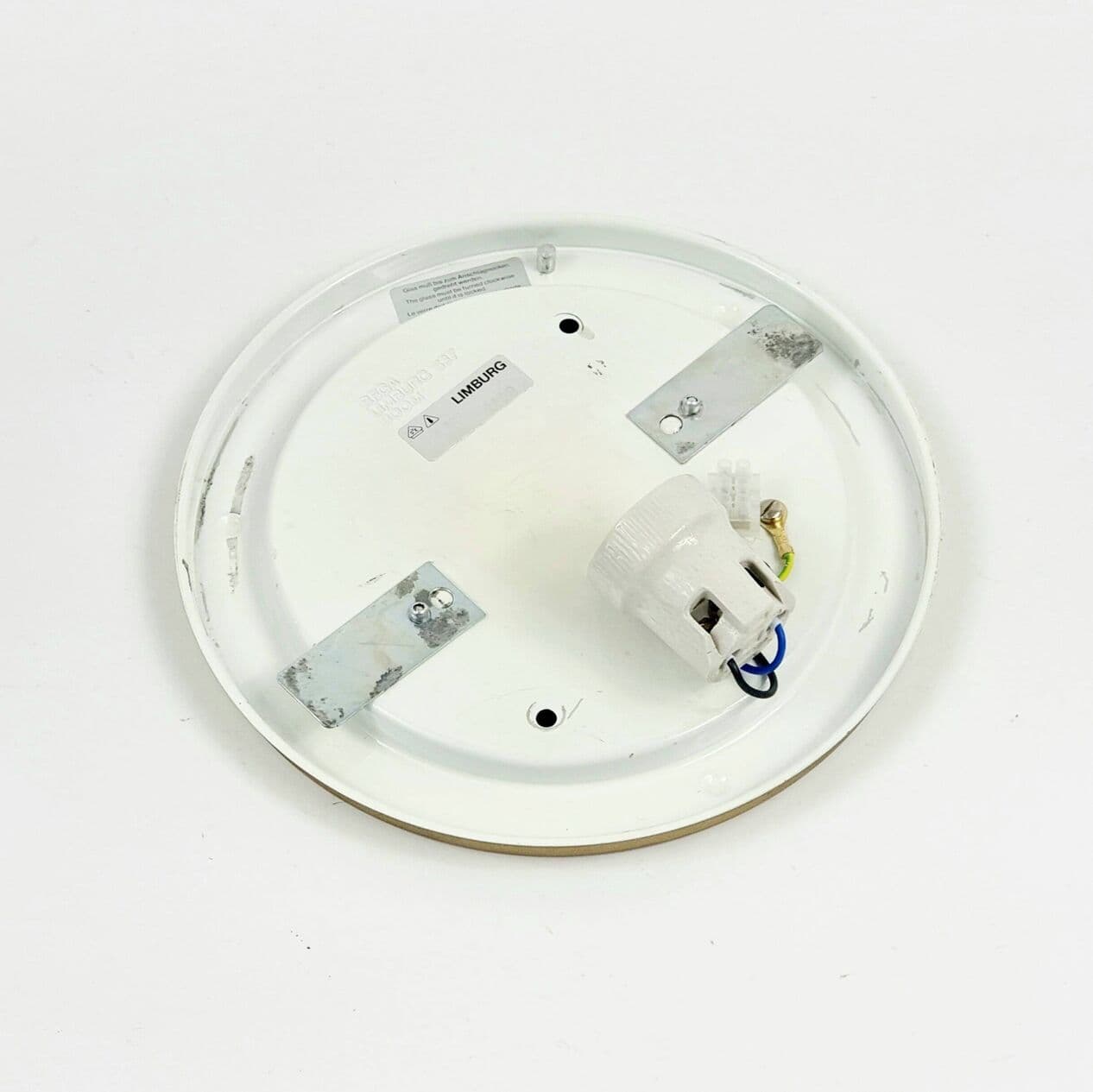 Para plafonów Bubble, szkło transparentne, metal złoty, proj. H. Tynell, Limburg, Niemcy, lata 60. - 294672