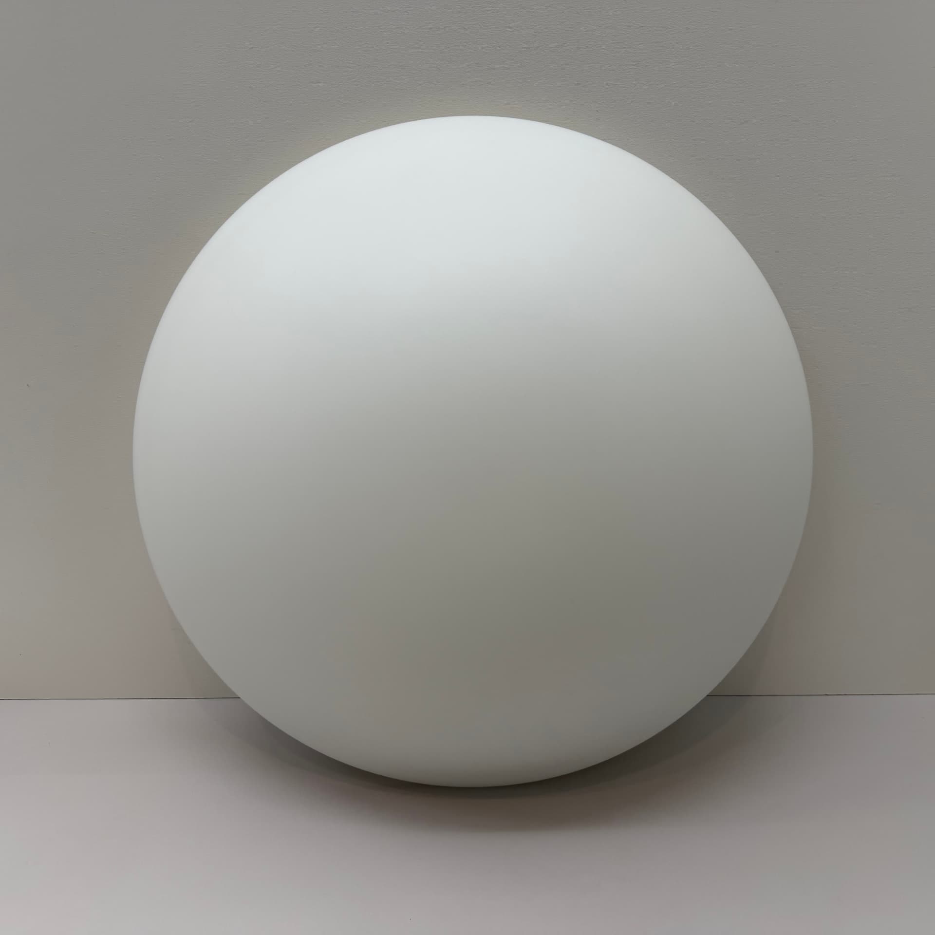 Ceiling Lamp Bauhaus, white opal glass, white Bakelite, Germany - 294617