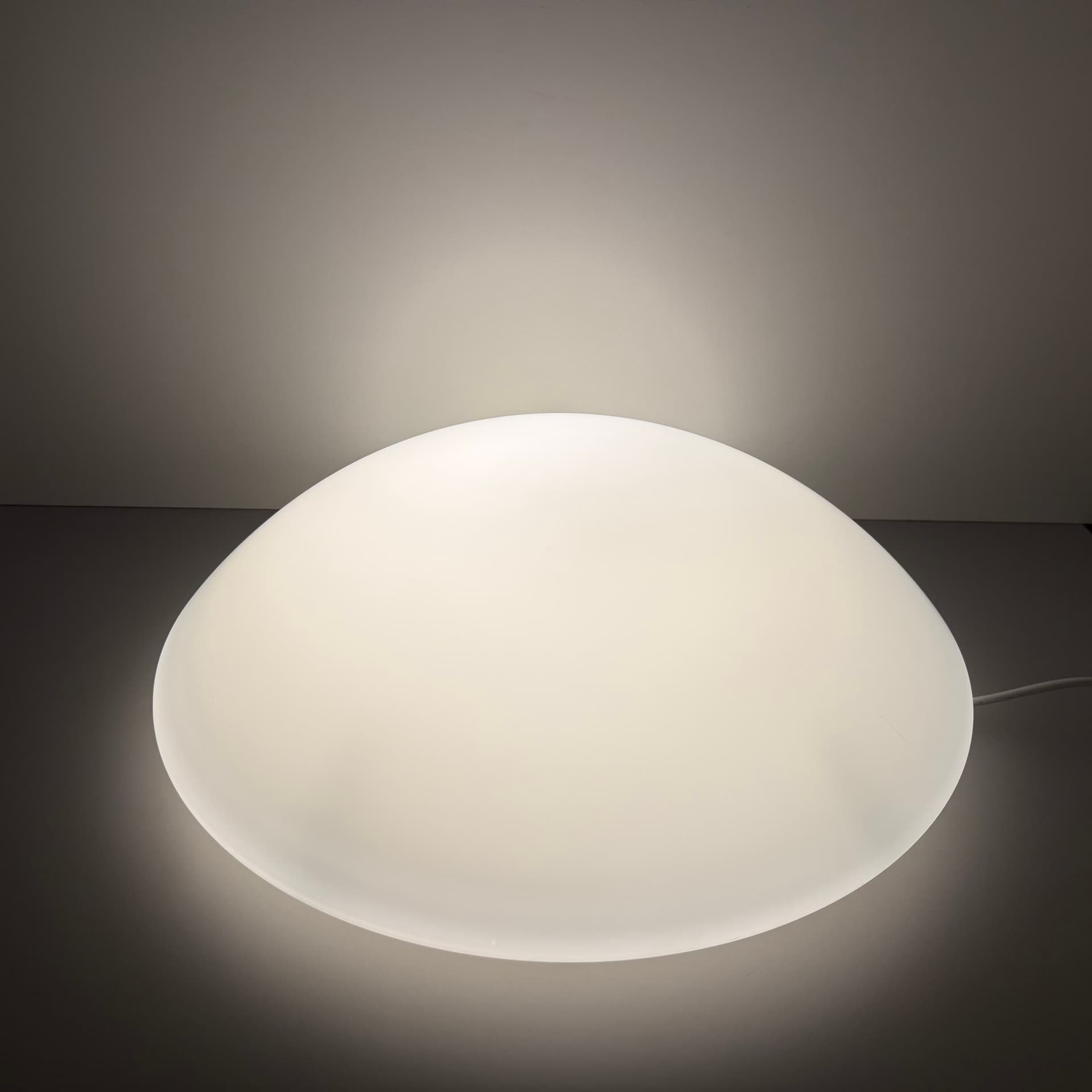 Ceiling Lamp Bauhaus, white opal glass, white Bakelite, Germany - 294621