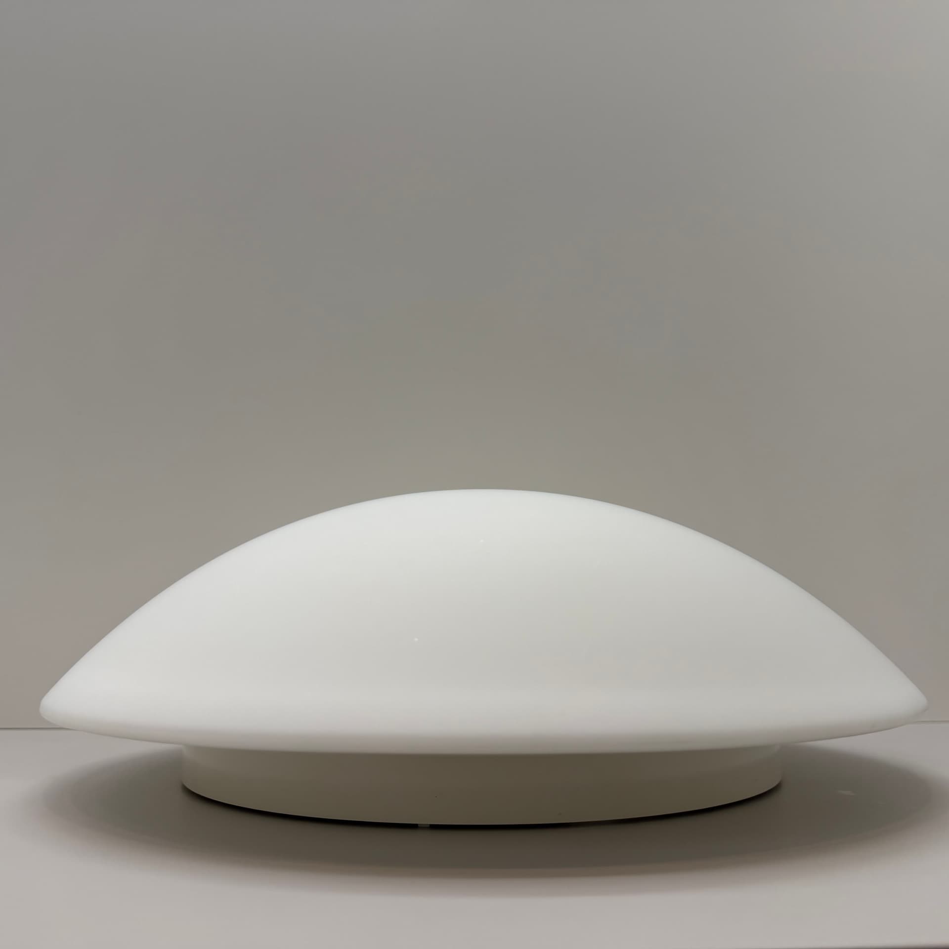 Ceiling Lamp Bauhaus, white opal glass, white Bakelite, Germany - 294619