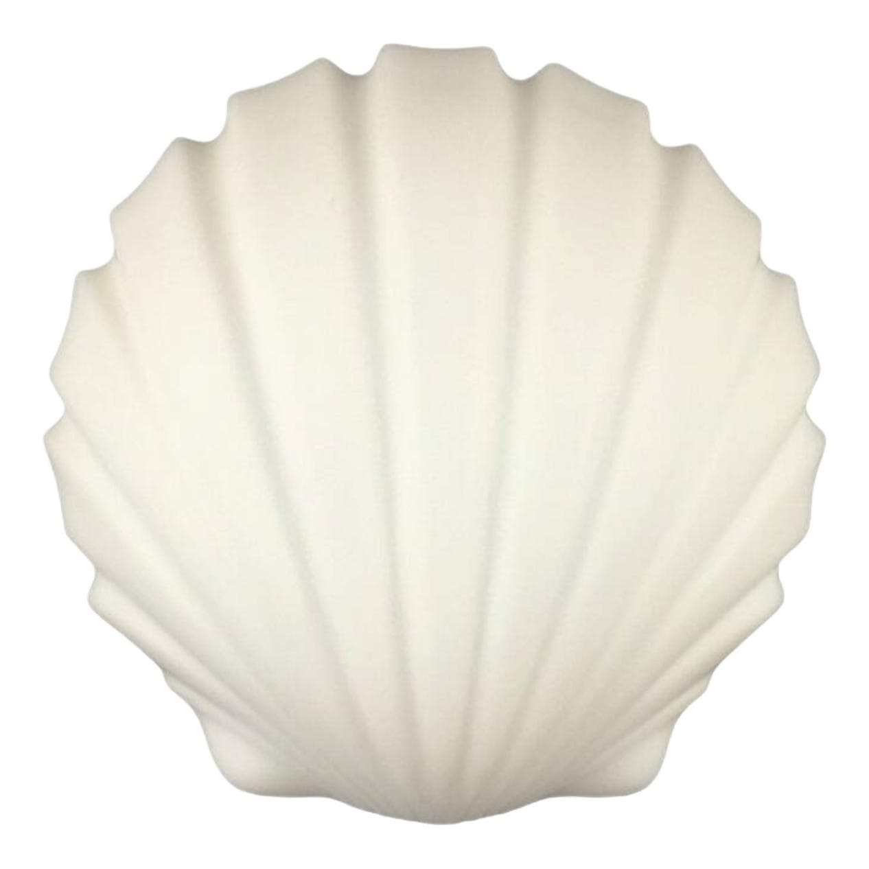 Kinkiet muszla, szkło opalowe białe, metal, Niemcy, lata 70.