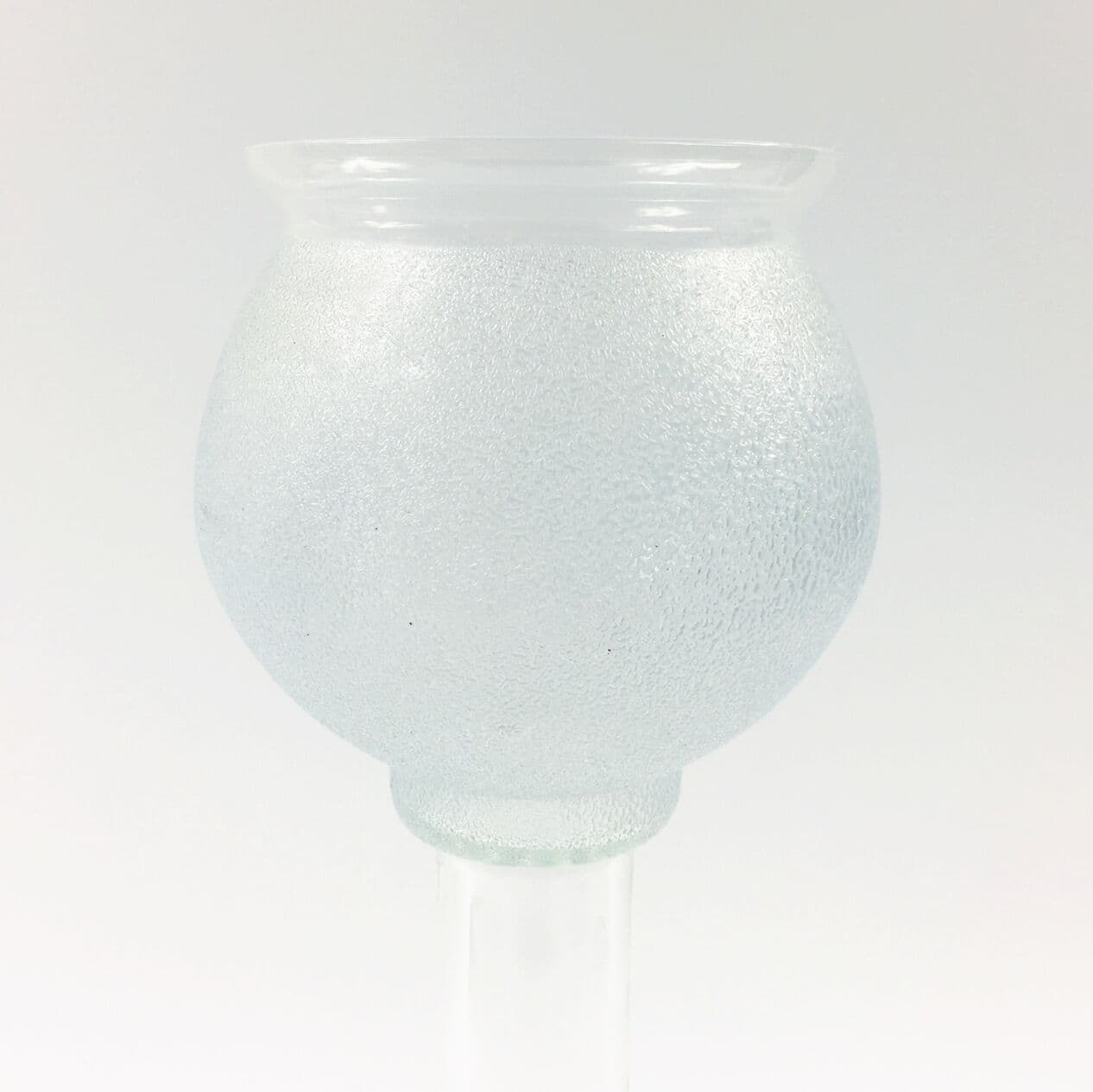 Vase Scandinavian, transparent, glass crystal, Bergdala, Sweden, 1970s. - 294936