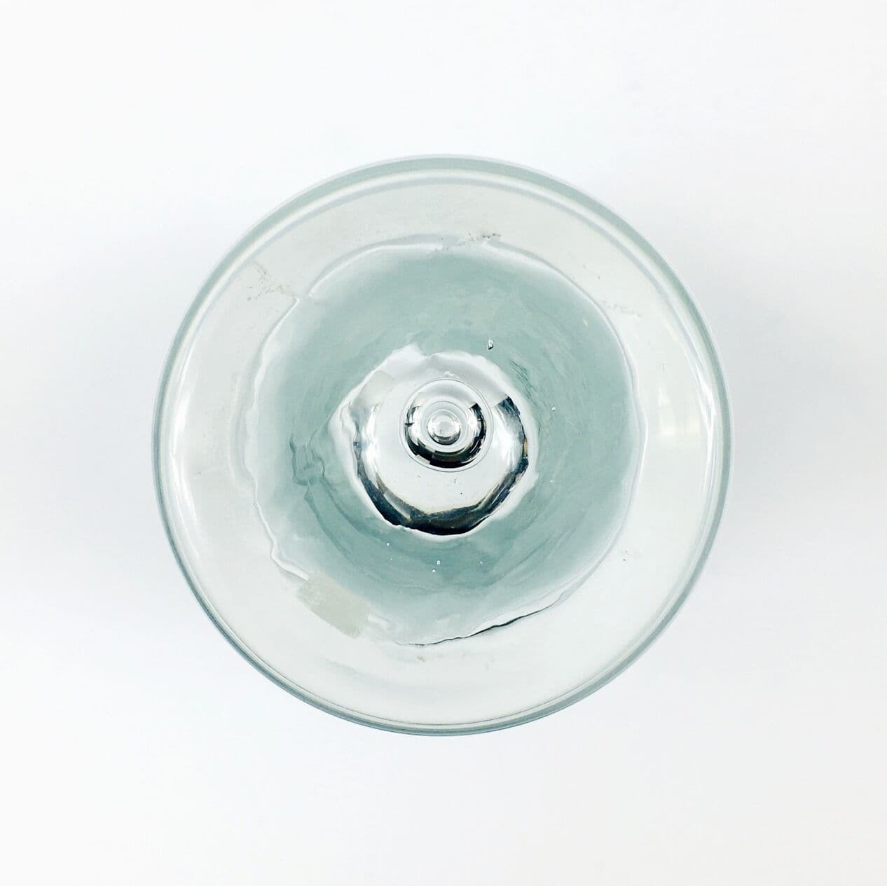 Vase Scandinavian, transparent, glass crystal, Bergdala, Sweden, 1970s. - 294942