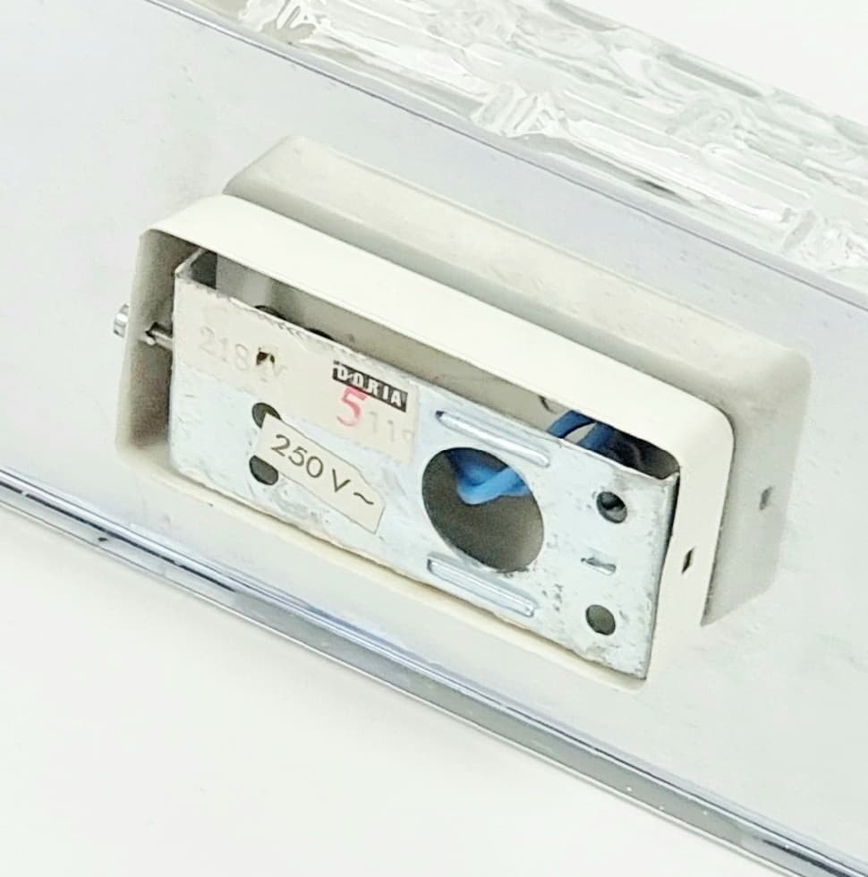 Para kinkietów, szkło transparentne Murano, chrom, Doria Leuchten, Niemcy, lata 60. - 298942