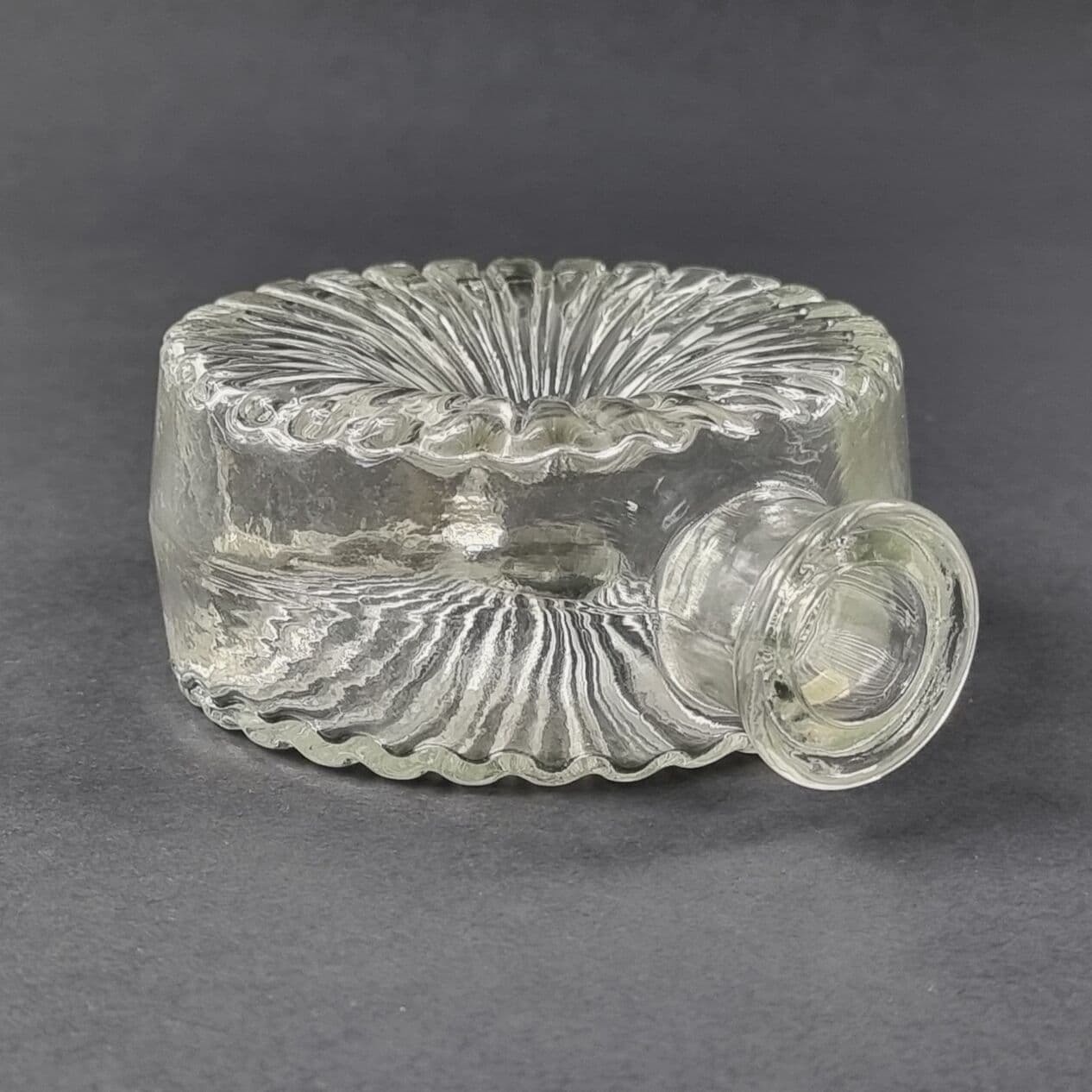 Vase Aurinkopullo, transparent glass crystal, by H. Tynell, Finland, 1960s - 295011
