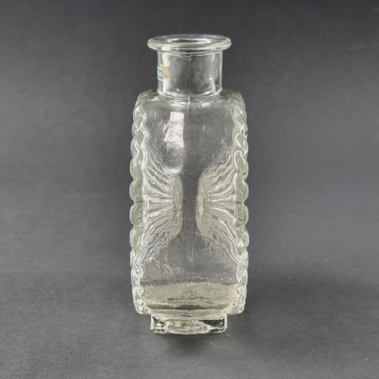 Vase Aurinkopullo, transparent glass crystal, by H. Tynell, Finland, 1960s - 295010