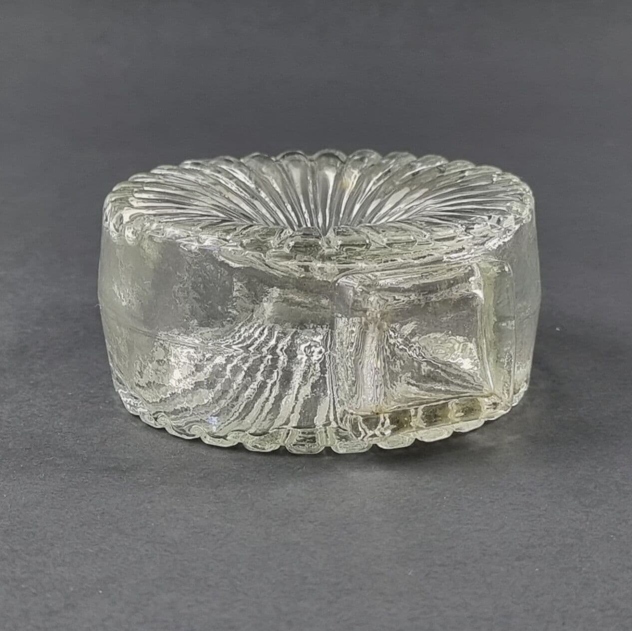Vase Aurinkopullo, transparent glass crystal, by H. Tynell, Finland, 1960s - 295012
