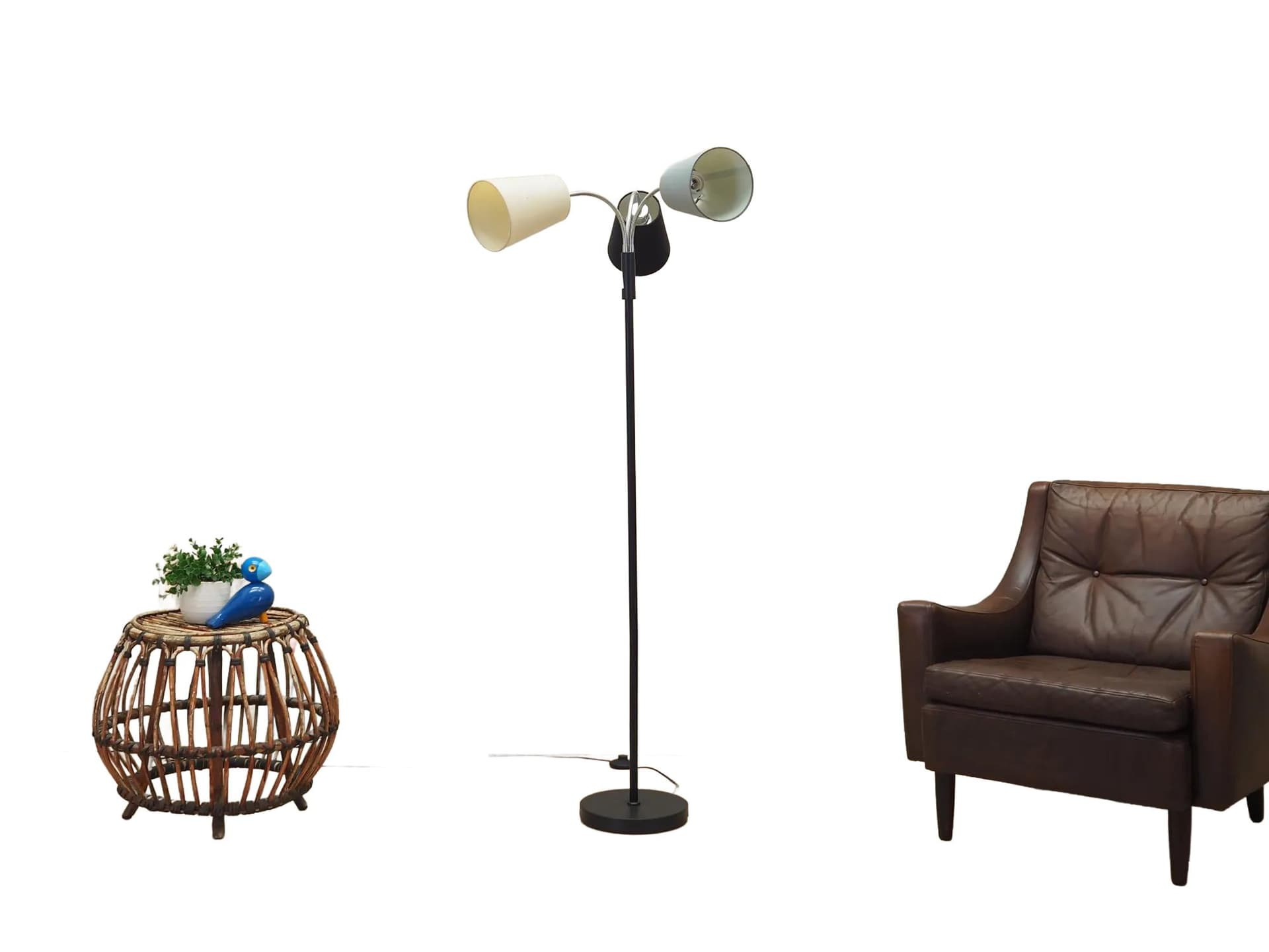 Lampa podłogowa, multikolor, metal, Dania, lata 70. - 21919