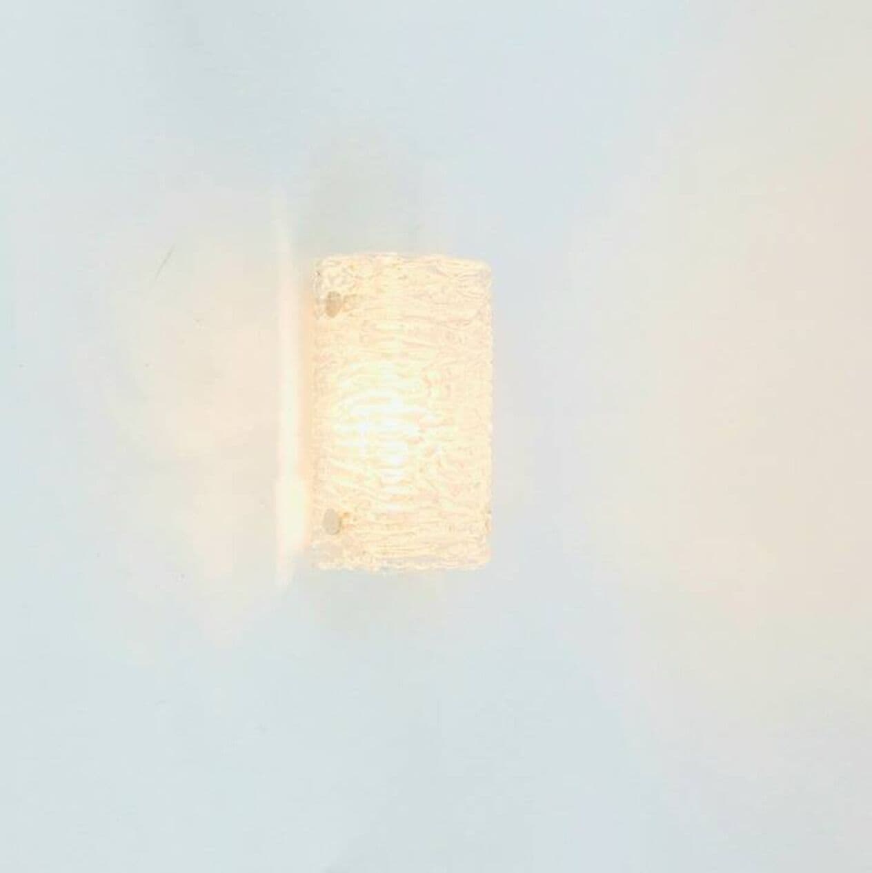 Zestaw trzech kinkietów Murano Ice, szkło transparentne, Kaiser Leuchten, Niemcy, lata 60. - 297066