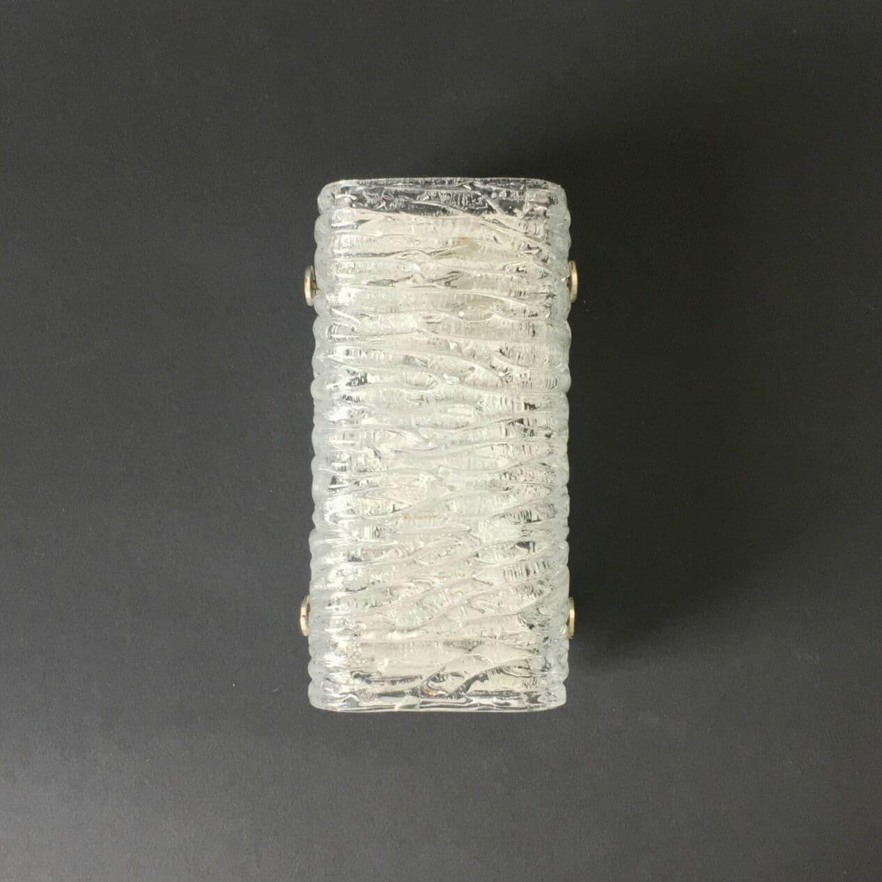 Zestaw trzech kinkietów Murano Ice, szkło transparentne, Kaiser Leuchten, Niemcy, lata 60. - 297065