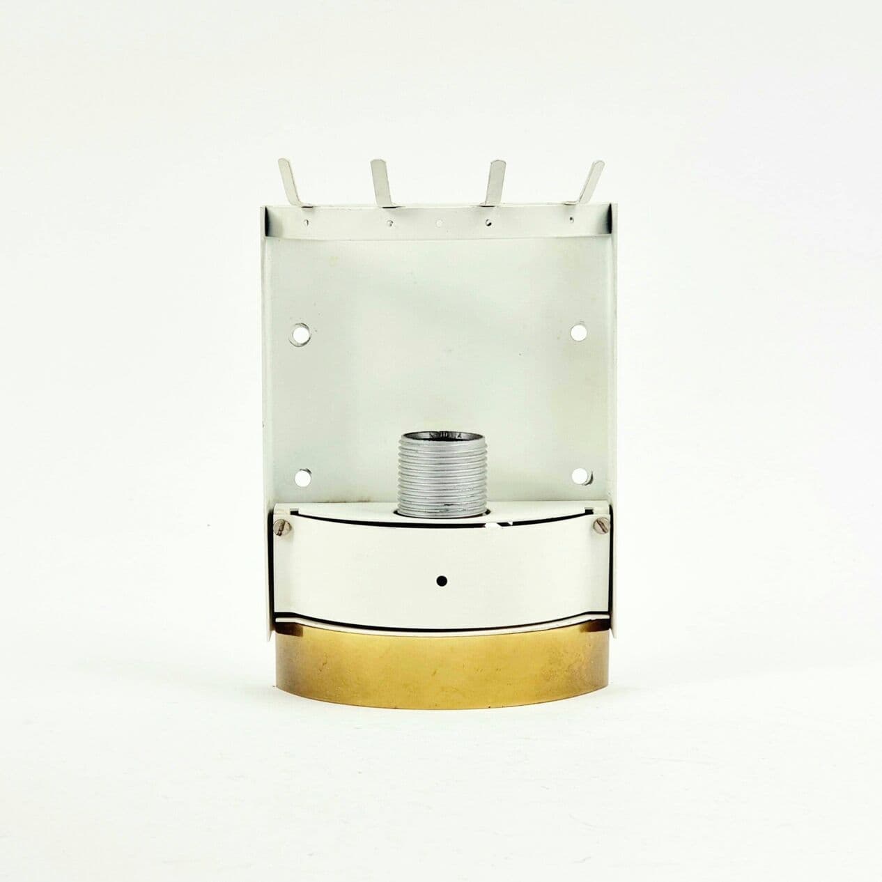 Kinkiet Ice Glass, szkło transparentne, mosiądz Doria Leuchten, Niemcy, lata 60. - 297009