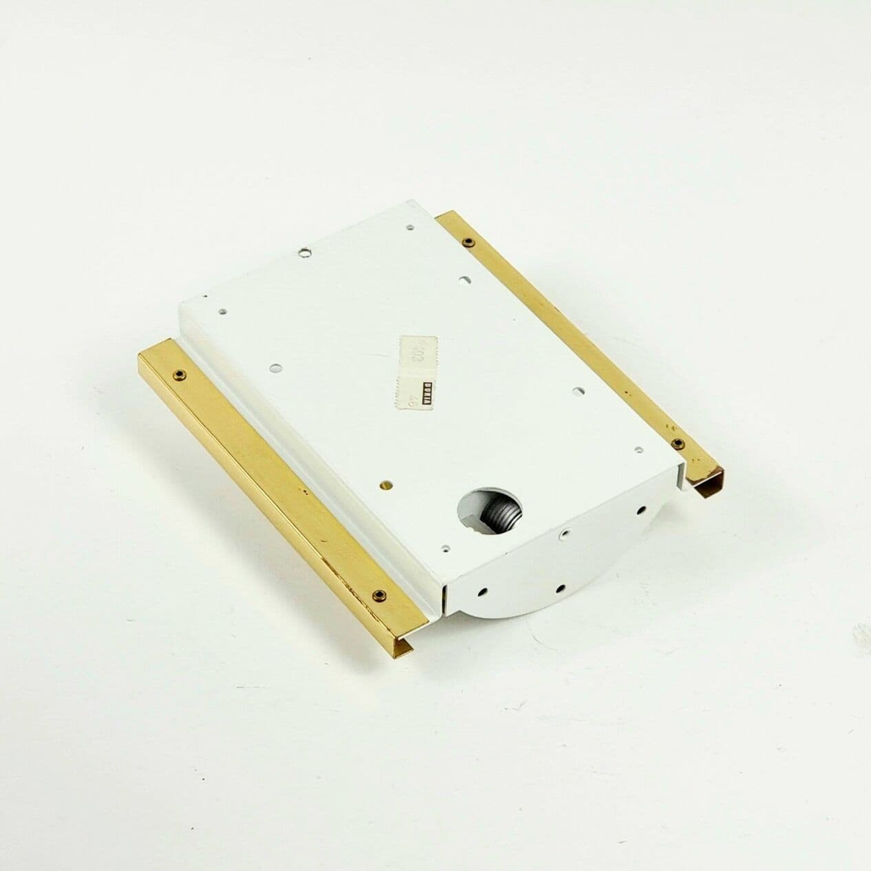 Para kinkietów, Ice Glass, szkło transparent, mosiądz, Doria Leuchten, Niemcy, lata 60. - 296977