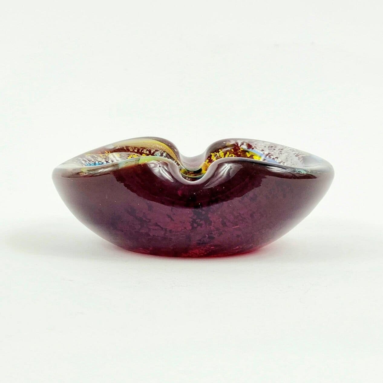 Bowl/Ashtray Tutti Frutti, multicolour glass, by D. Martens, Italy, 1960s. - 296952