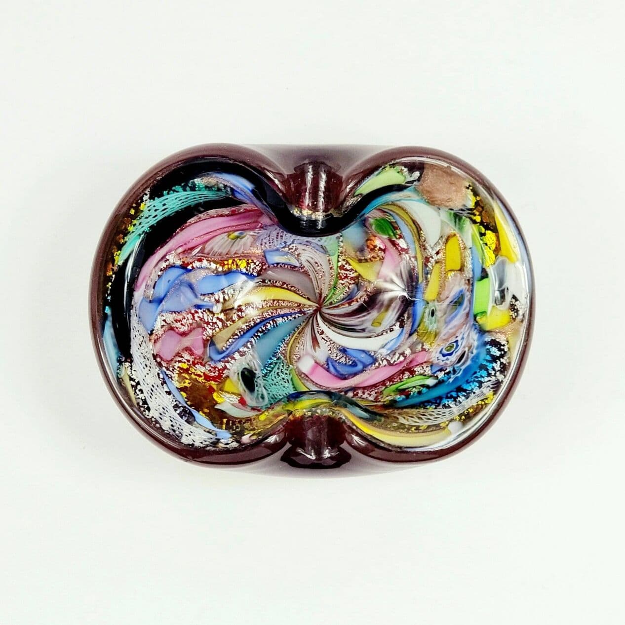 Bowl/Ashtray Tutti Frutti, multicolour glass, by D. Martens, Italy, 1960s. - 296951