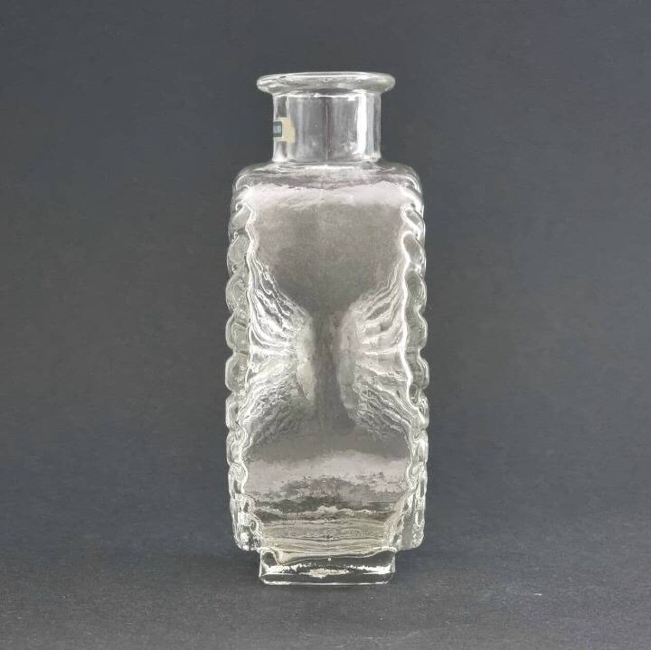 Vase Aurinkopullo, transparent glass, by H. Tynell, Finland, 1960s. - 296924