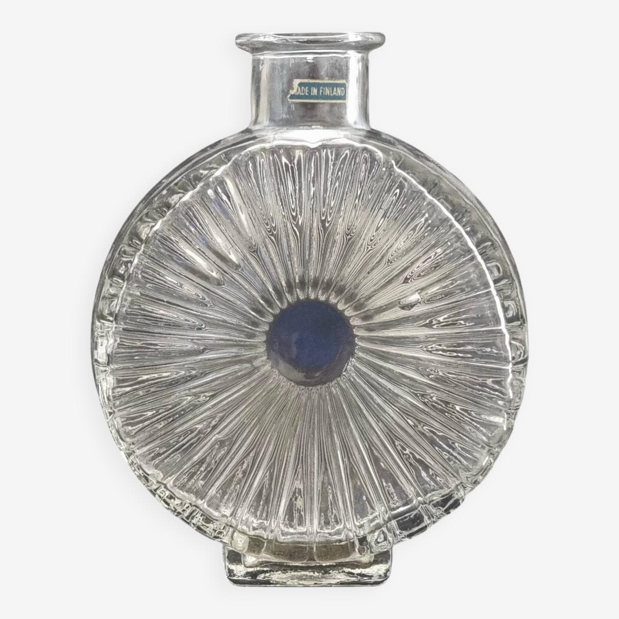 Vase Aurinkopullo, transparent glass, by H. Tynell, Finland, 1960s. - 296928