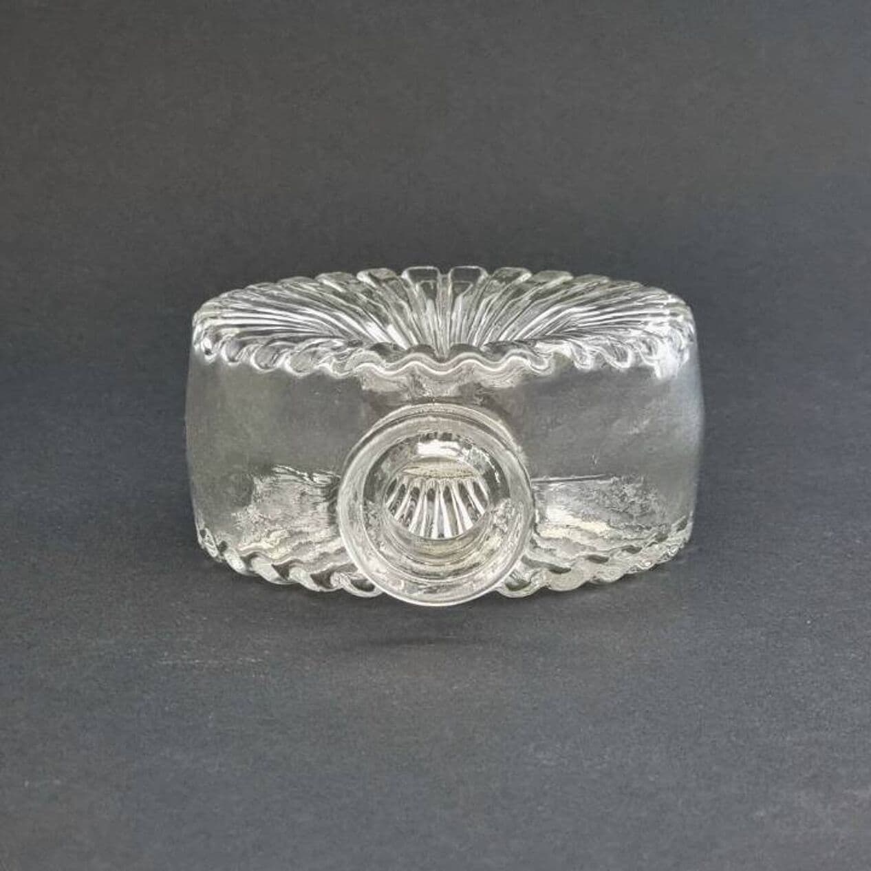 Vase Aurinkopullo, transparent glass, by H. Tynell, Finland, 1960s. - 296926