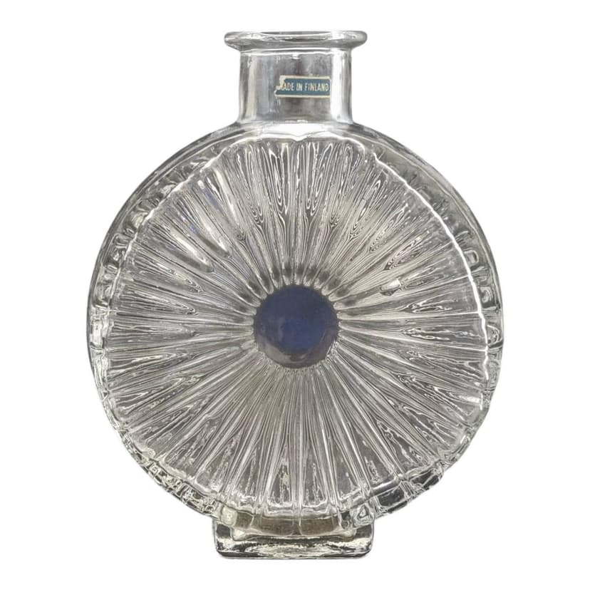 Vase Aurinkopullo, transparent glass, by H. Tynell, Finland, 1960s.