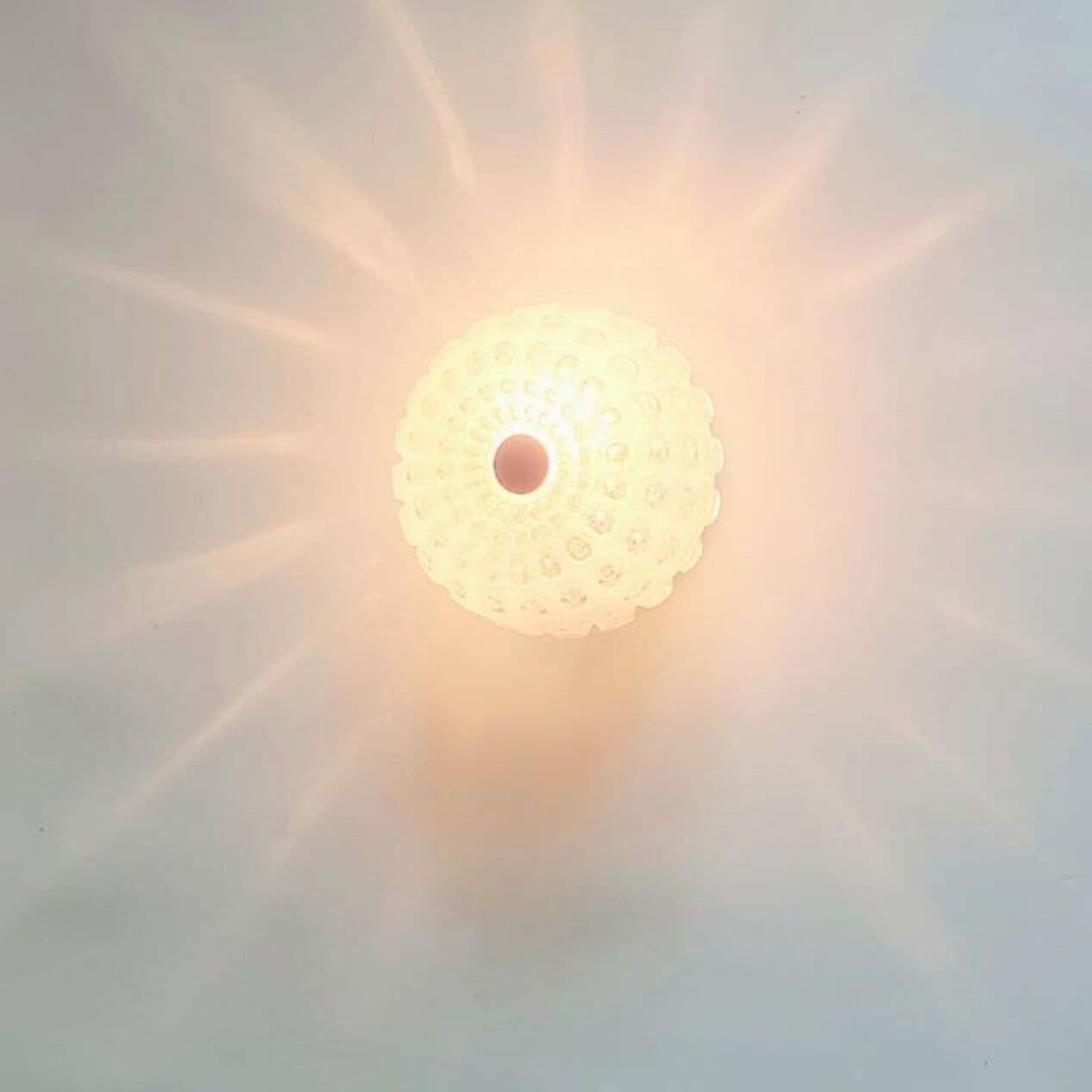Lampa sufitowa/kinkiet, szkło Bubble, mleczne i transparentne, Limburg, Niemcy, lata 60. - 296906