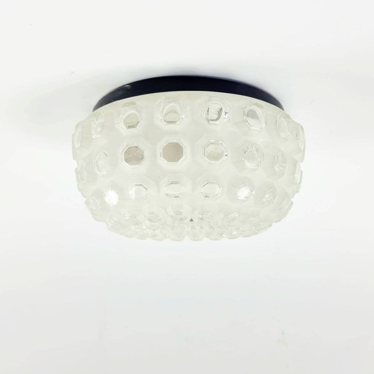 Lampa sufitowa/kinkiet, szkło Bubble, mleczne i transparentne, Limburg, Niemcy, lata 60. - 296907