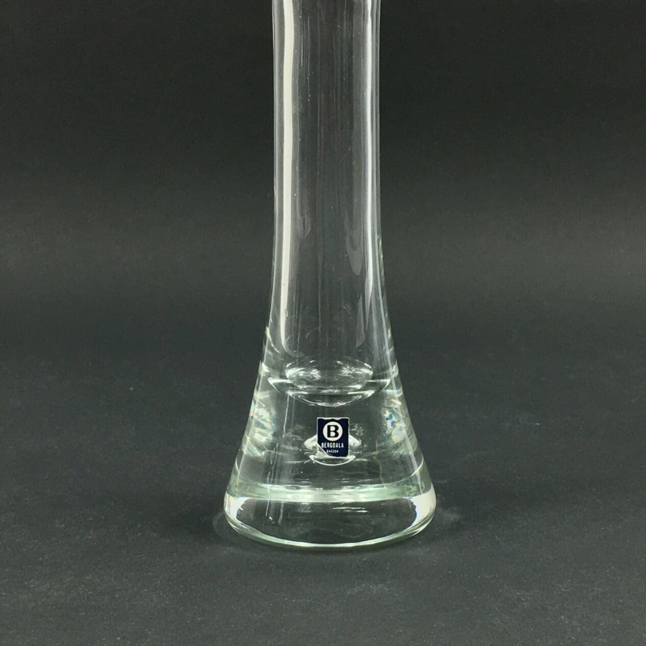 Wazon Space Age, szkło transparentny niebieski, Szwecja, lata 70. - 296831